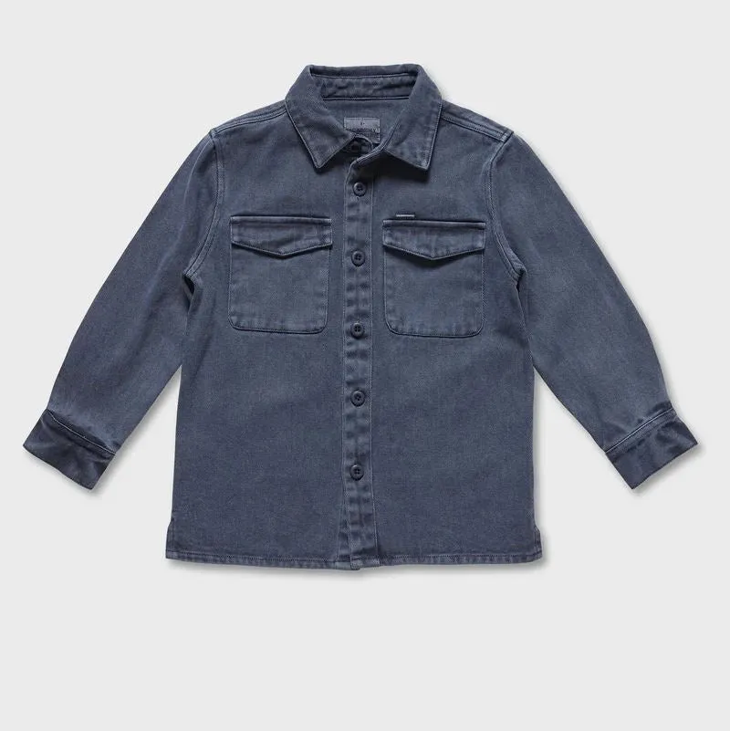 Academy Brand Rookie Essential Overshirt - Infinity Blue