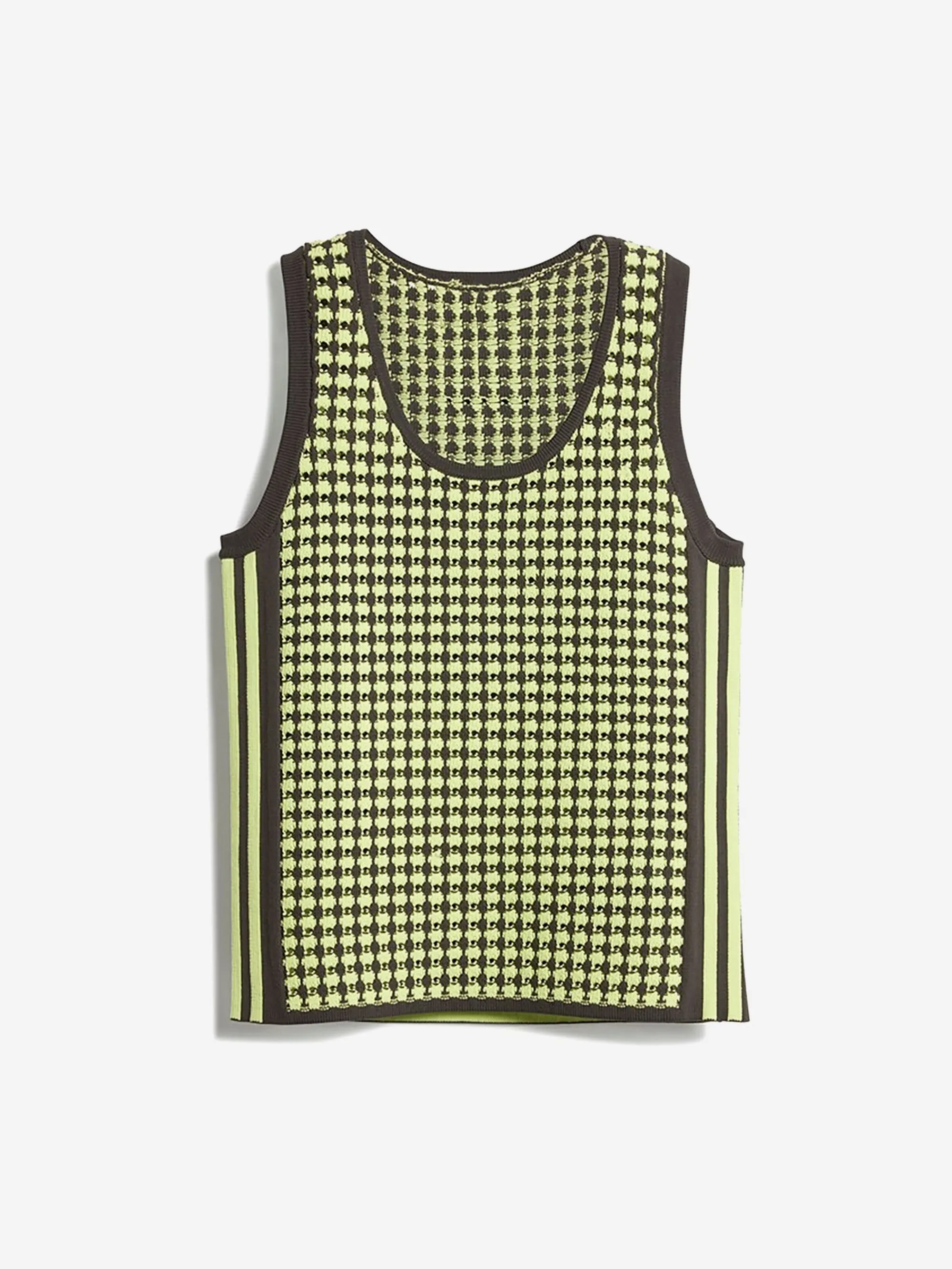 Adidas x Wales Bonner Crochet Vest - Semi Frozen Yellow/Night Brown