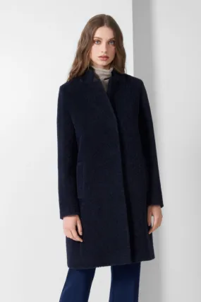 Alpaca & Wool Coat with Inverted Notch Collar 54001