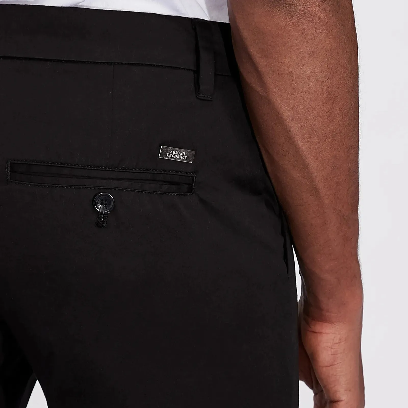 Armani Exchange Essential Black Chinos