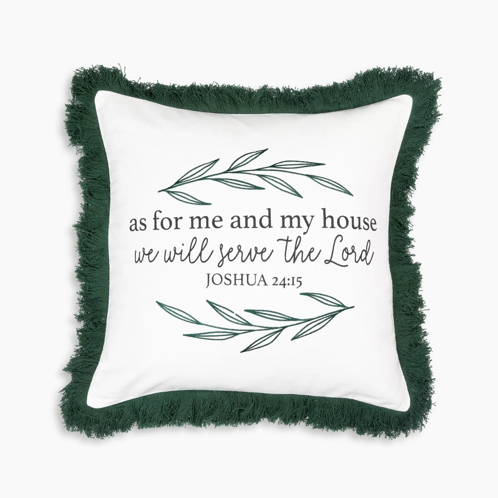 As For Me & My House Prayer Pocket Pillow Cover