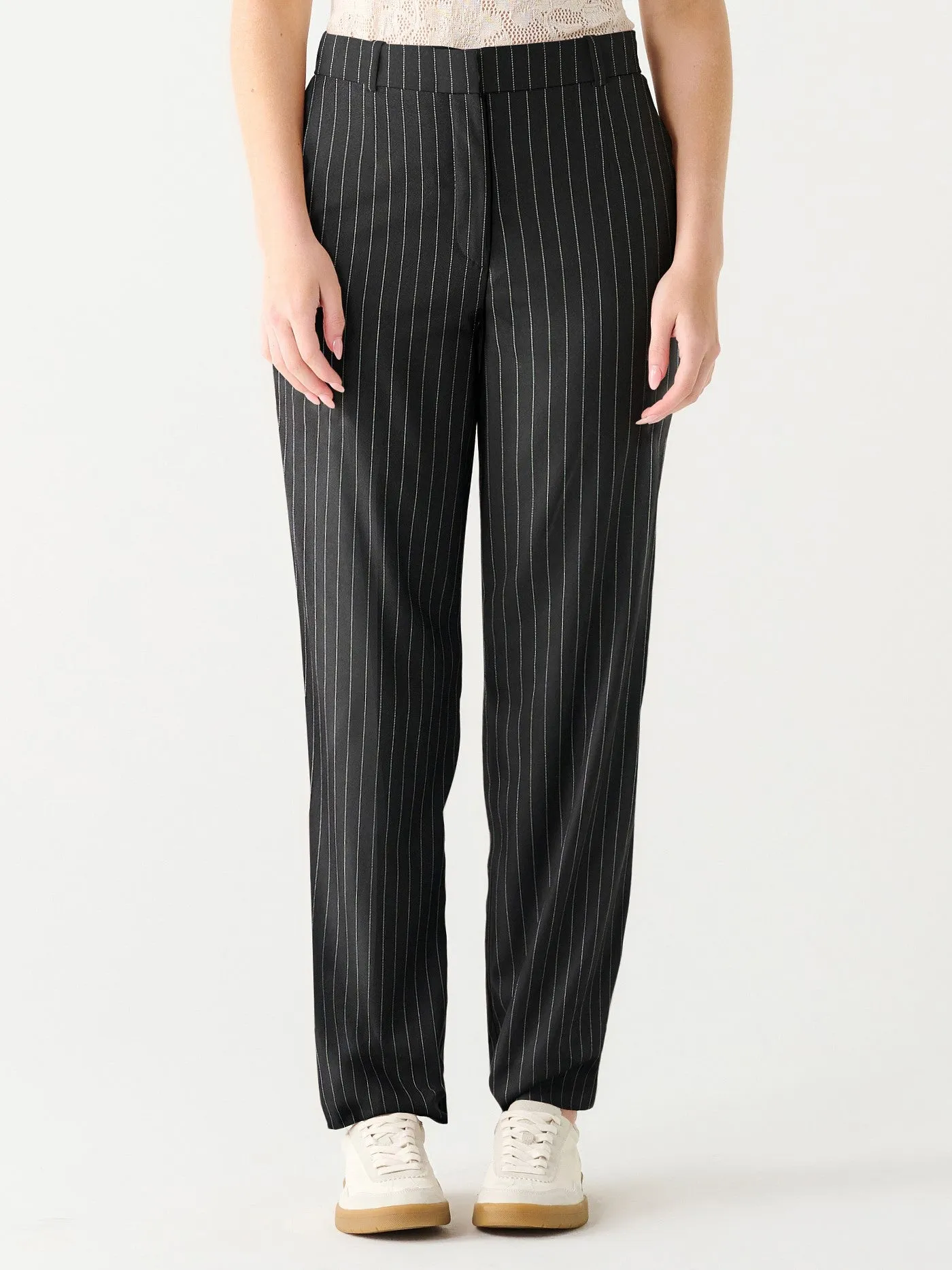 BLACK TAPE Straight Leg Pinstripe Trouser