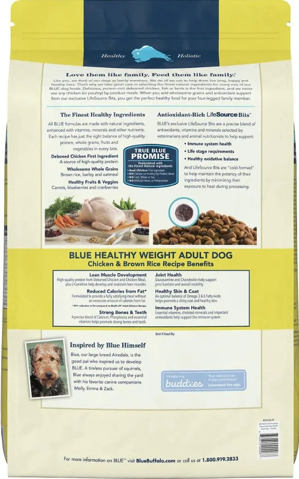 Blue Buffalo Life Protection Healthy Weight Natural Chicken & Brown Rice Recipe Adult Dry Dog Food