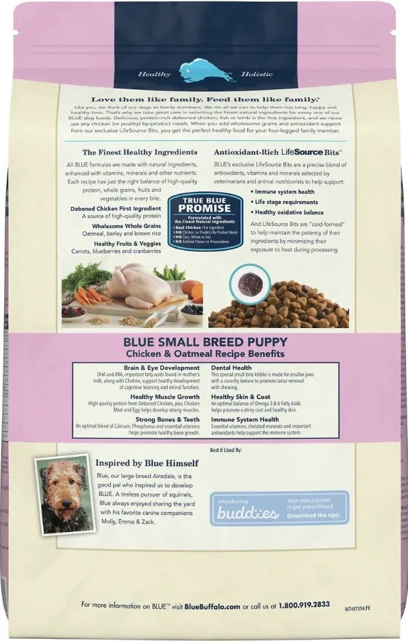 Blue Buffalo Life Protection Natural Chicken & Oatmeal Recipe Small Breed Puppy Dry Dog Food