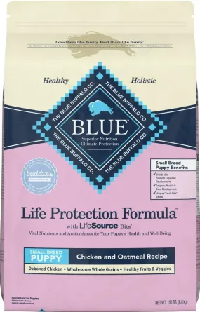 Blue Buffalo Life Protection Natural Chicken & Oatmeal Recipe Small Breed Puppy Dry Dog Food