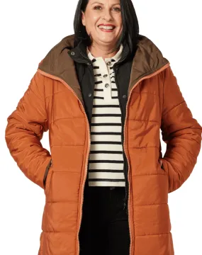 Bowral Reversable Puffer - Paprika