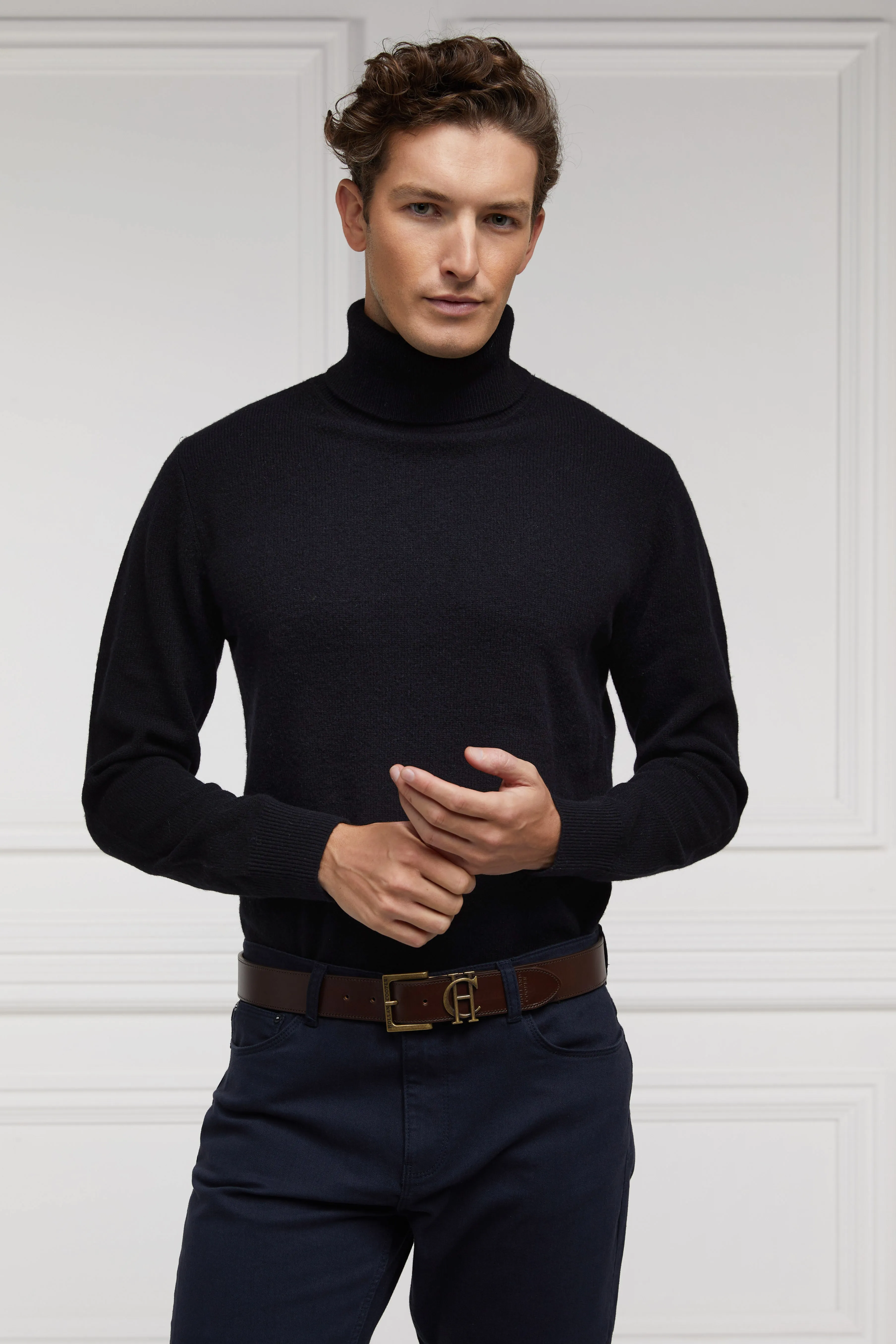 Byron Roll Neck Knit (Black)