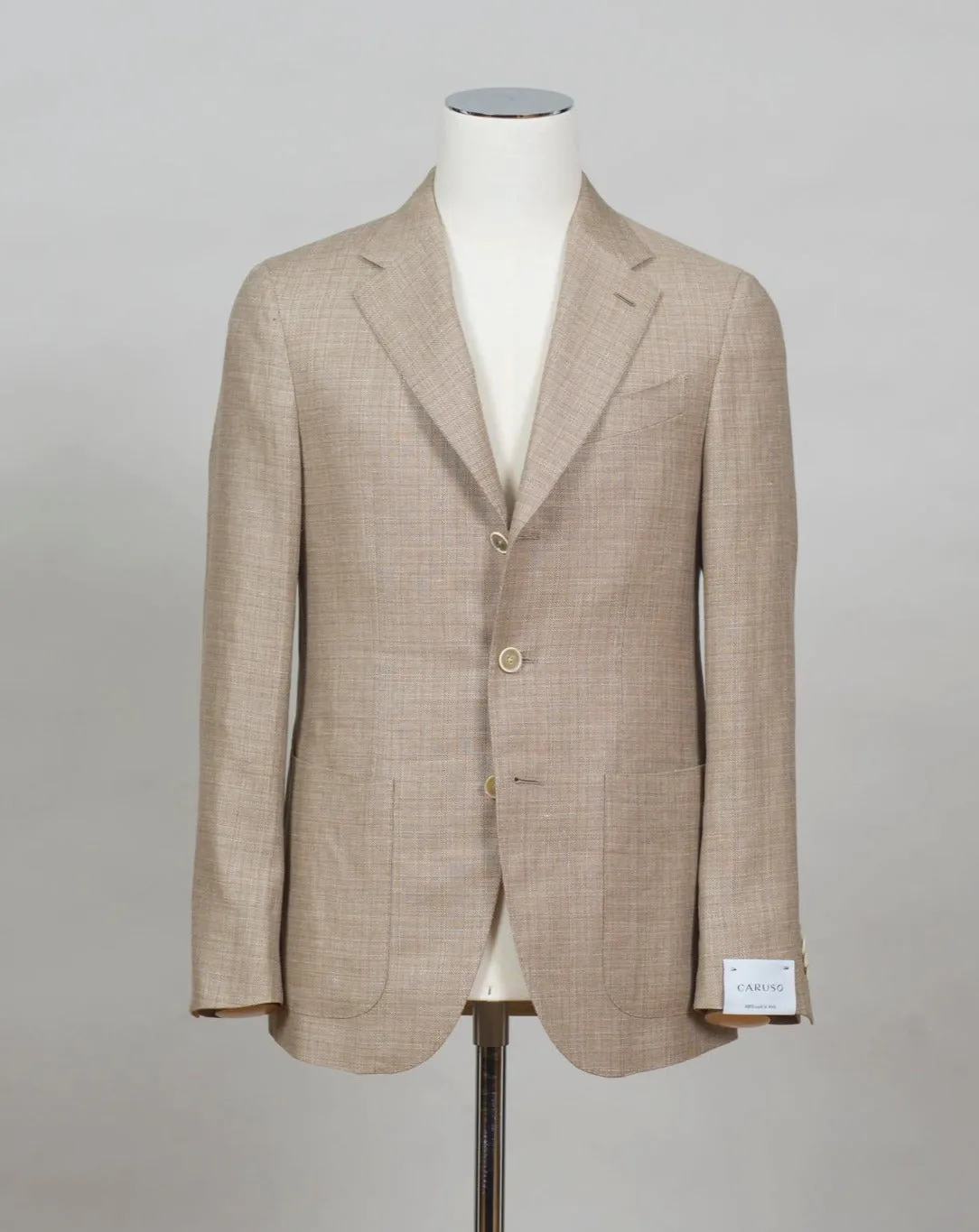 Caruso Linen & Wool Jacket / Beige Melange