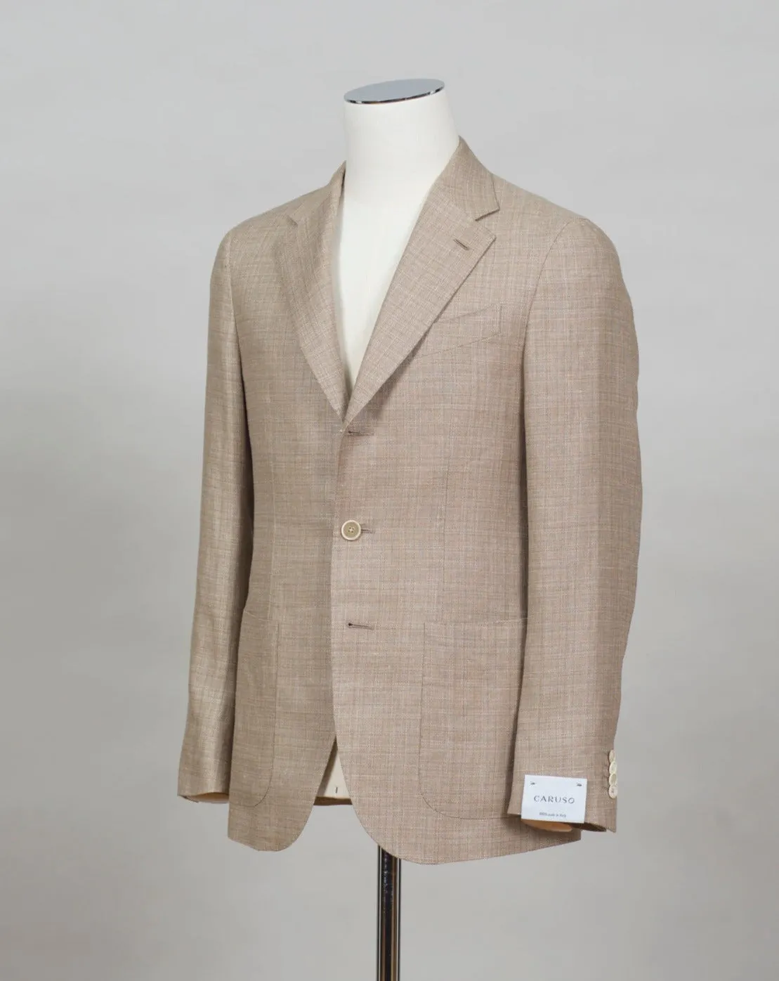 Caruso Linen & Wool Jacket / Beige Melange