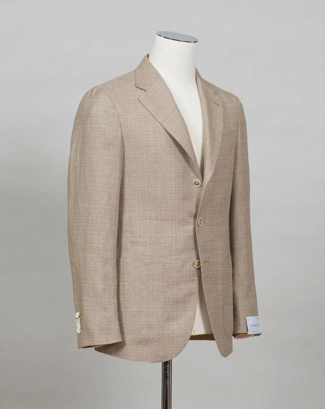 Caruso Linen & Wool Jacket / Beige Melange