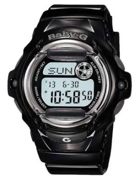 Casio Baby-G Whale - Gloss Black - World Time Chronograph - 200 Meters