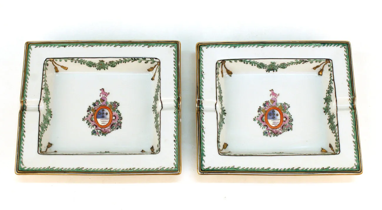 Ceramic Ashtrays with Coat of Arms