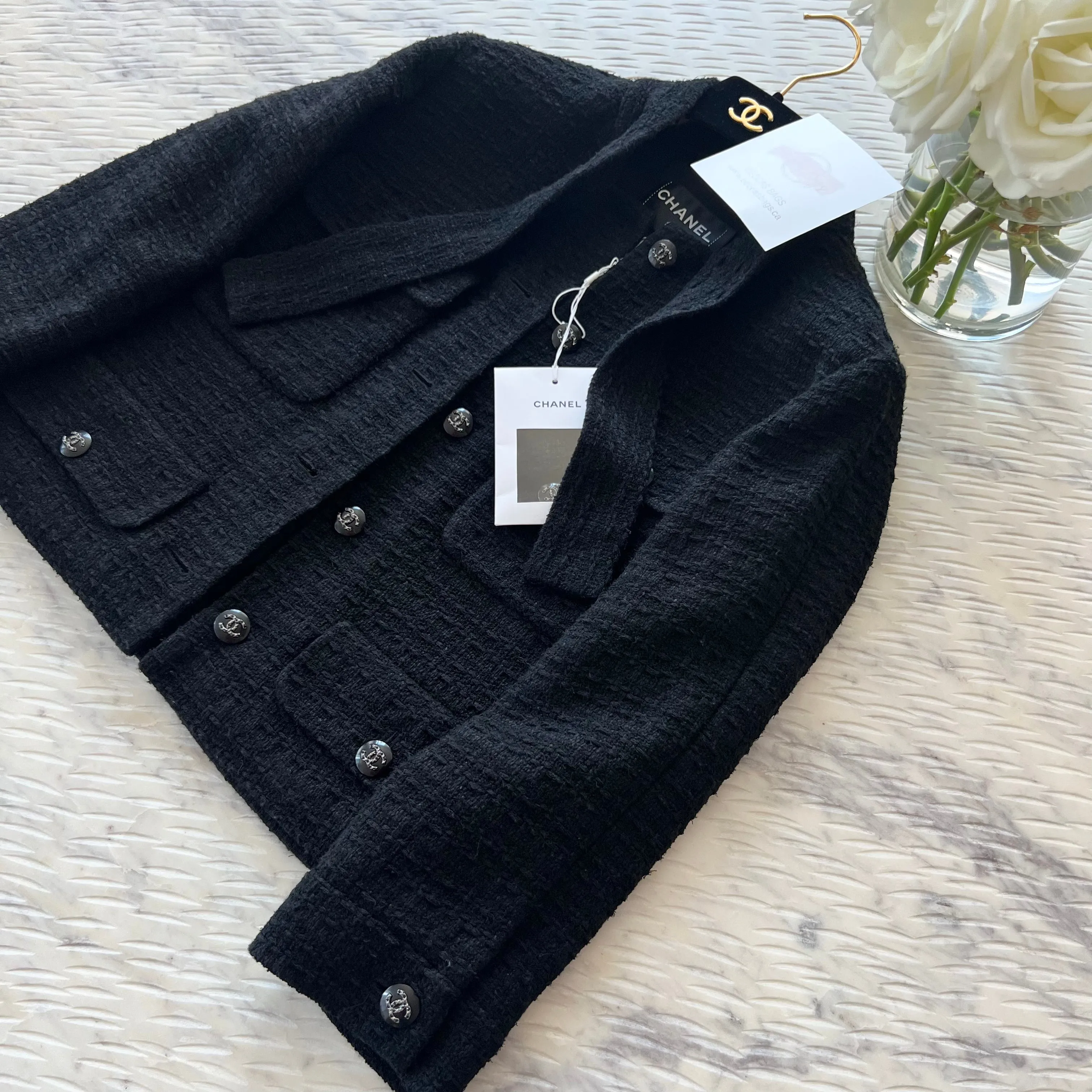 Chanel Black Tweed 21C Jacket