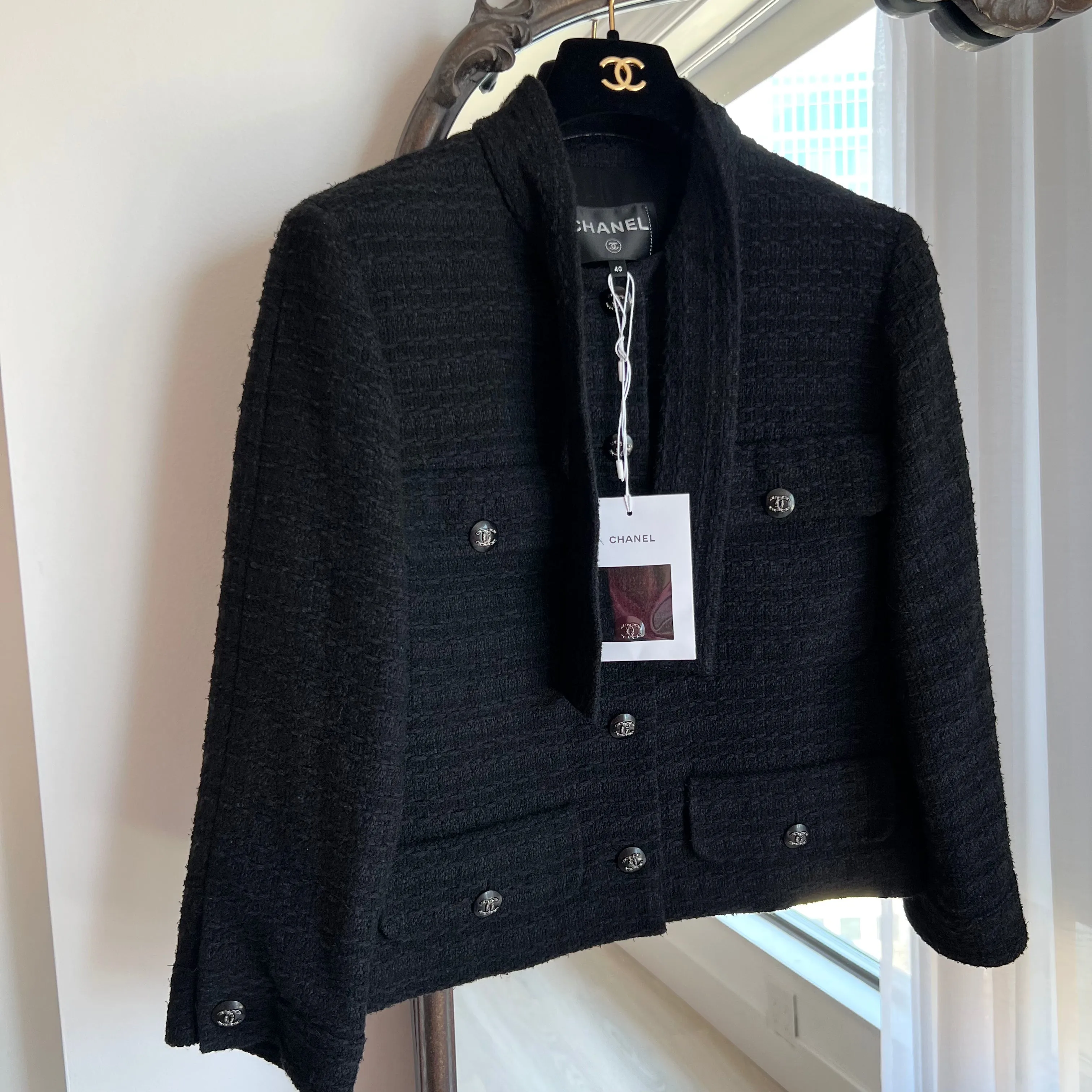 Chanel Black Tweed 21C Jacket