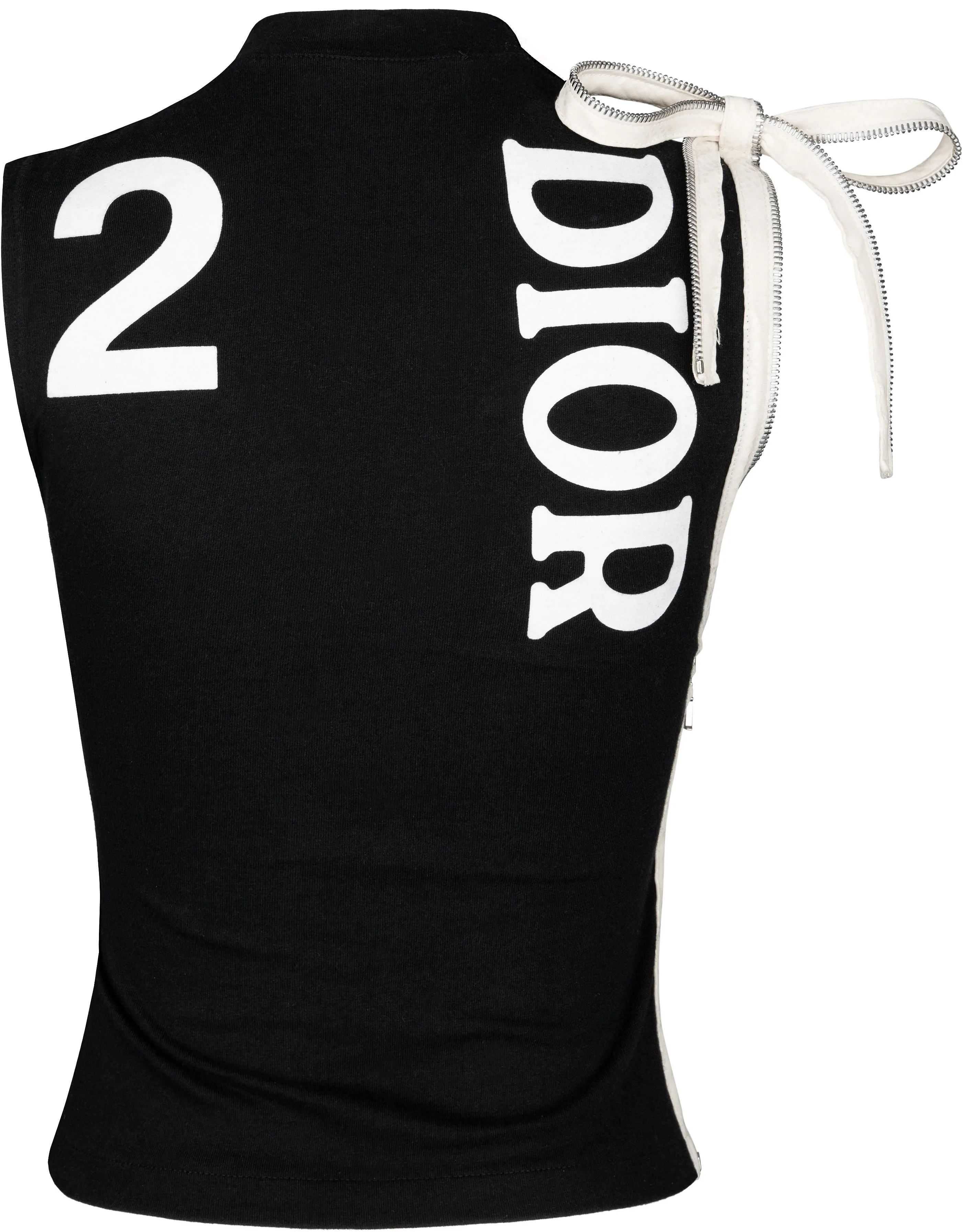 Christian Dior J'Adore Dior 6 Zipper Sleeveless Top