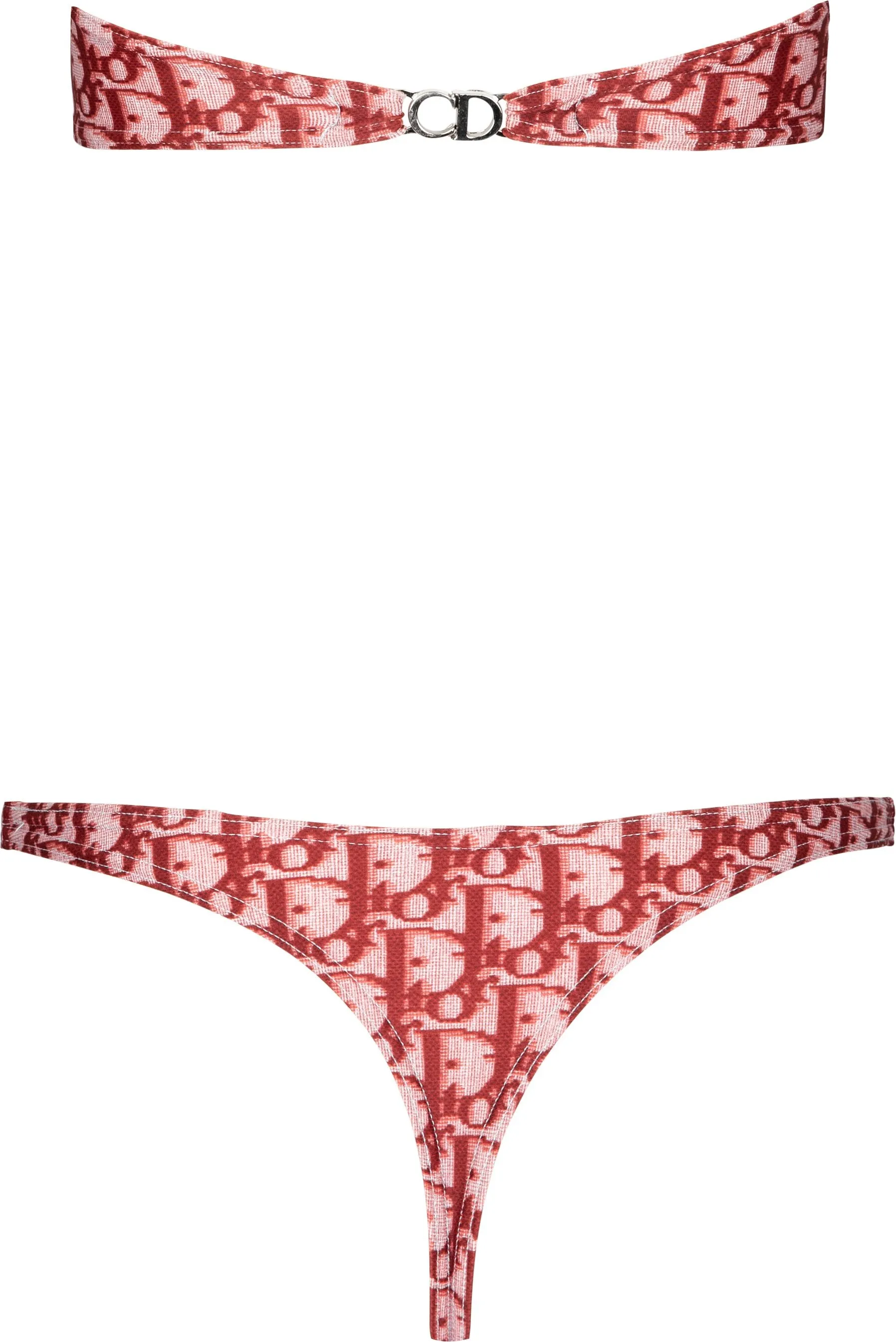 Christian Dior Spring 2002 Burgundy Diorissimo Bikini