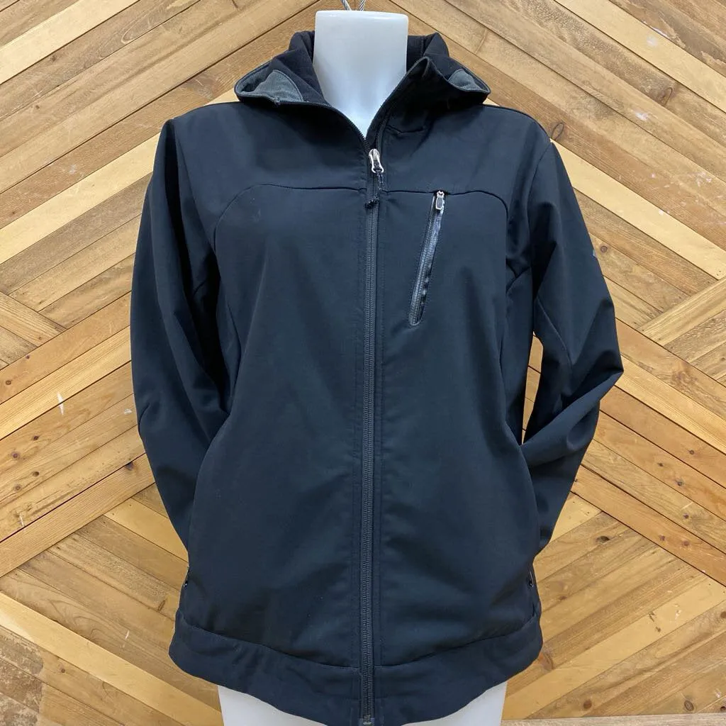 Columbia- long fleece soft shell jacket - MSRP $160: Black -women-LG