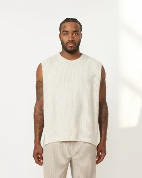 Common Knit Vest in White