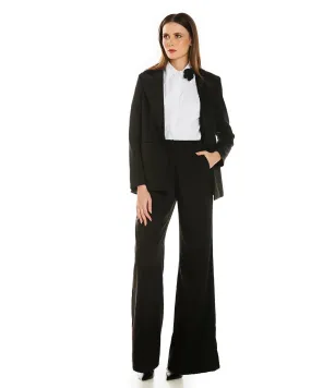 CONJUNTO ANNE FERNANDES PRETO BLAZER ALFAIATARIA