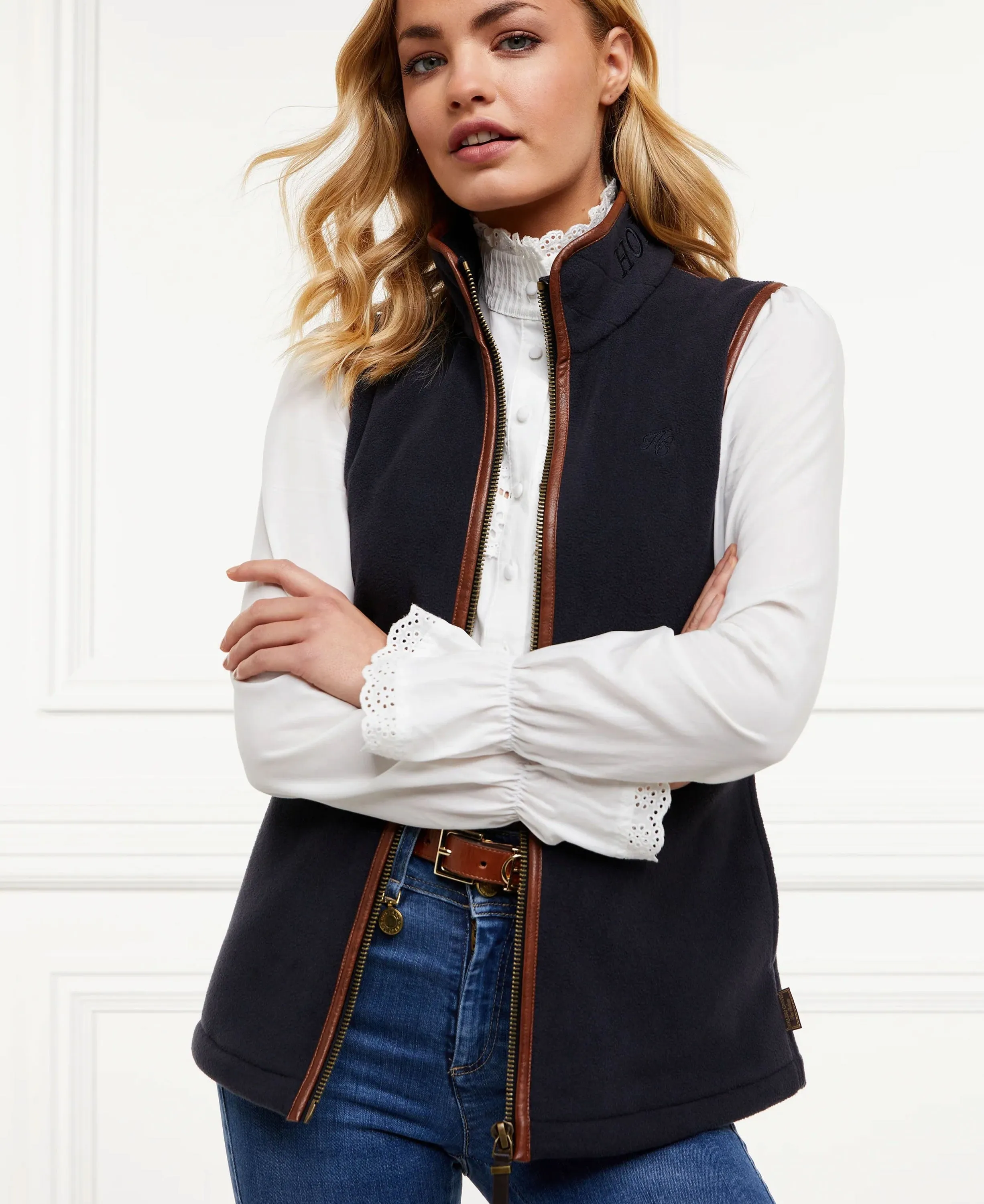 Country Fleece Gilet - Ink Navy