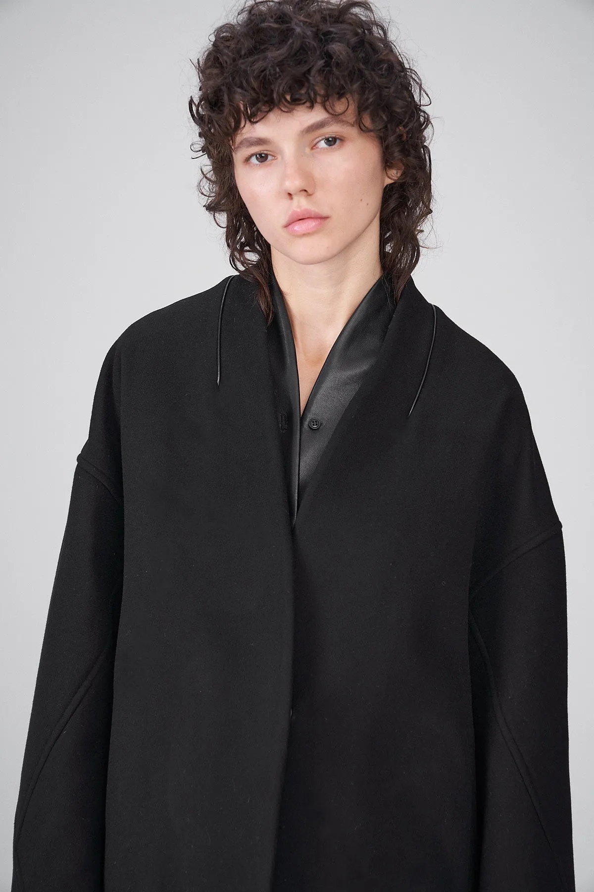 Crystal - Black Wool Coat