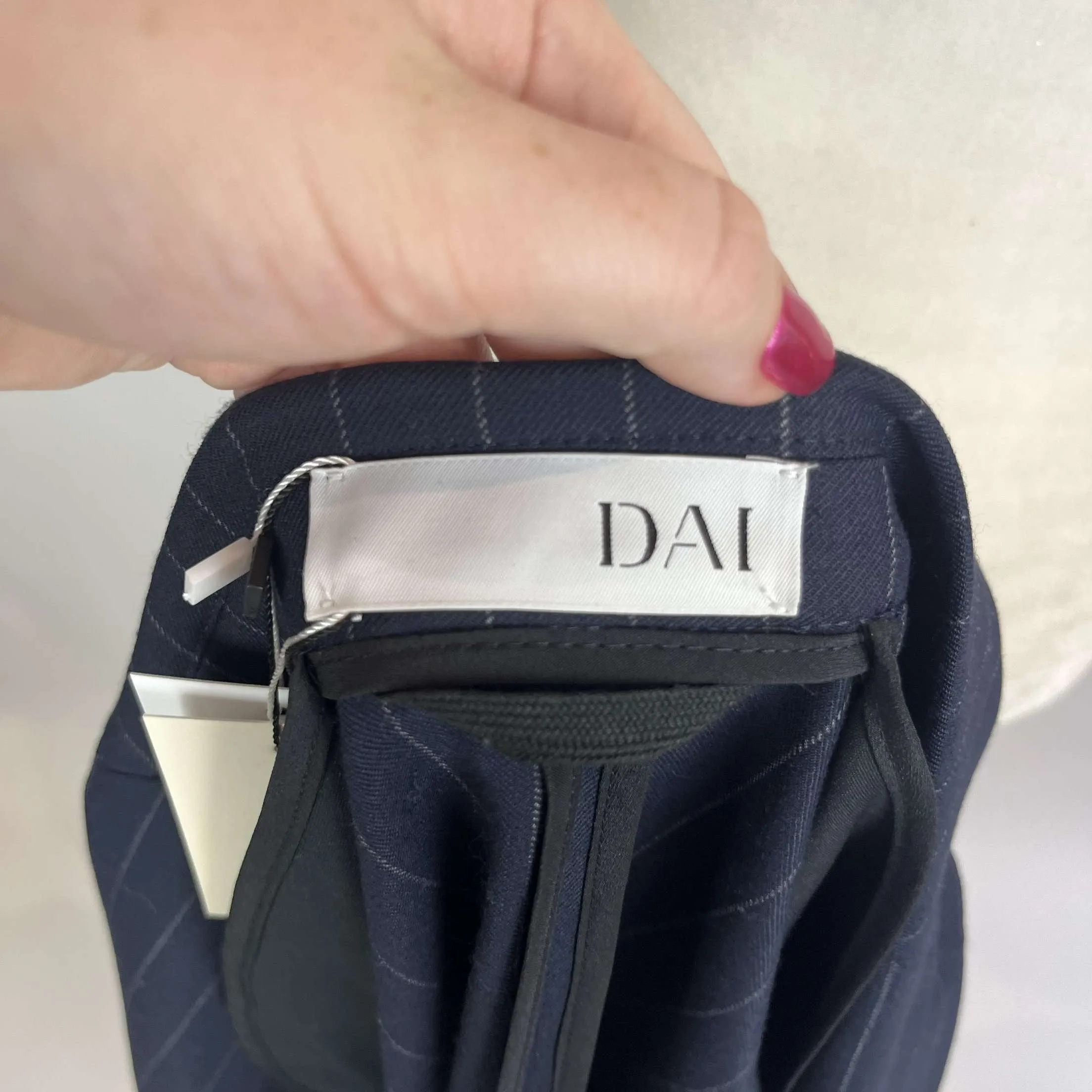 Dai Brand New Wool Navy & Cream Trail Blazer L