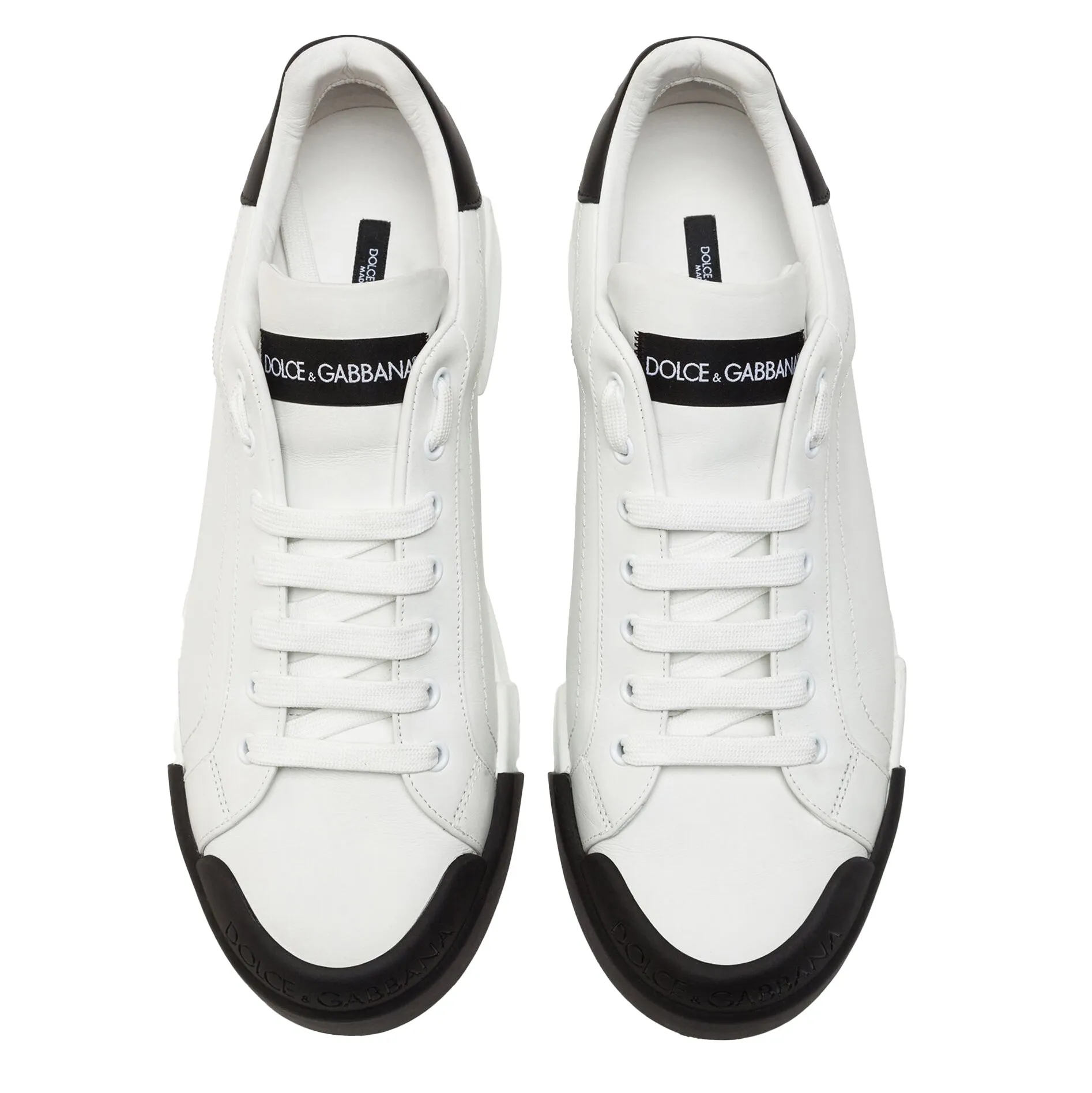 DOLCE & GABANNA Calfskin Nappa Portofino Sneakers