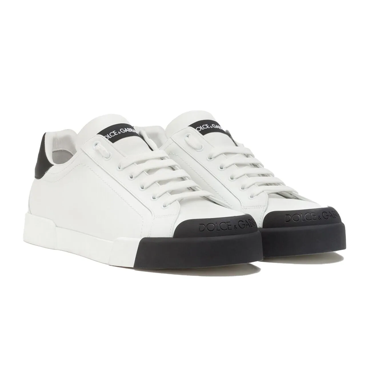 DOLCE & GABANNA Calfskin Nappa Portofino Sneakers