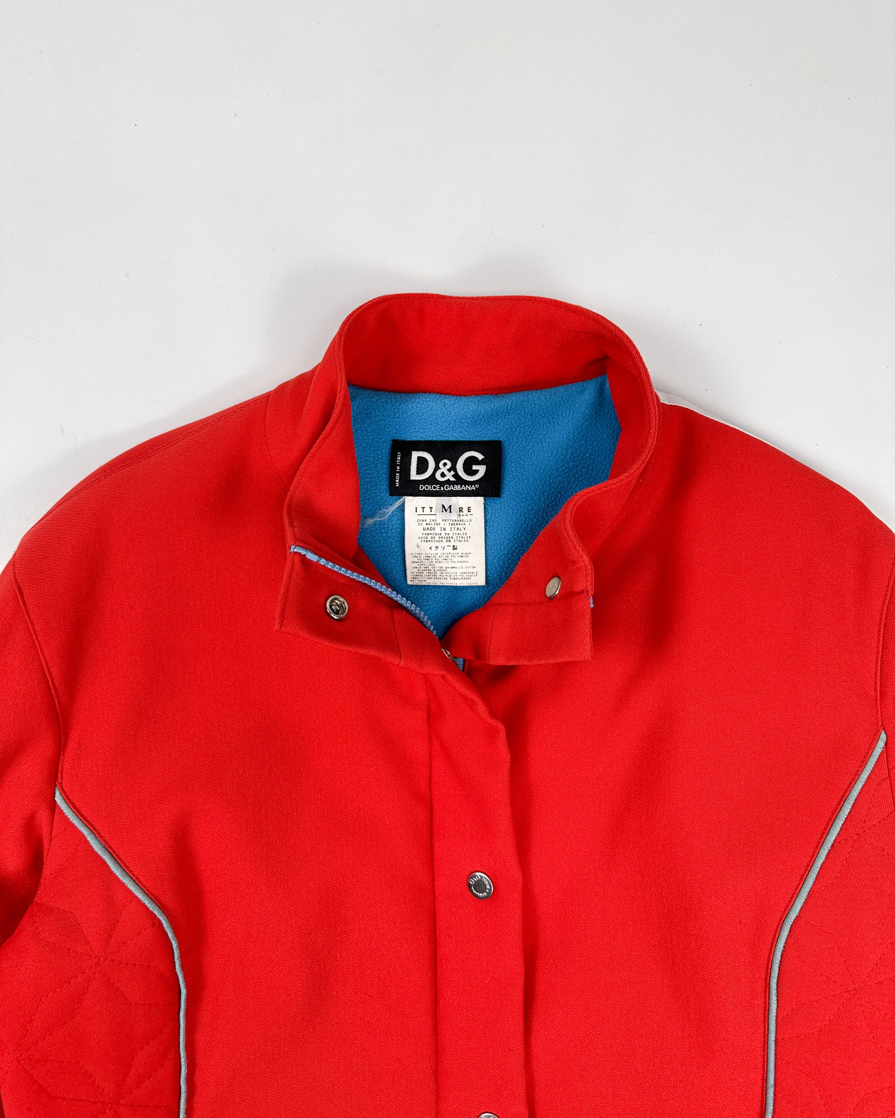 Dolce & Gabbana 2 Layers Polar Fleece Jacket 2000's