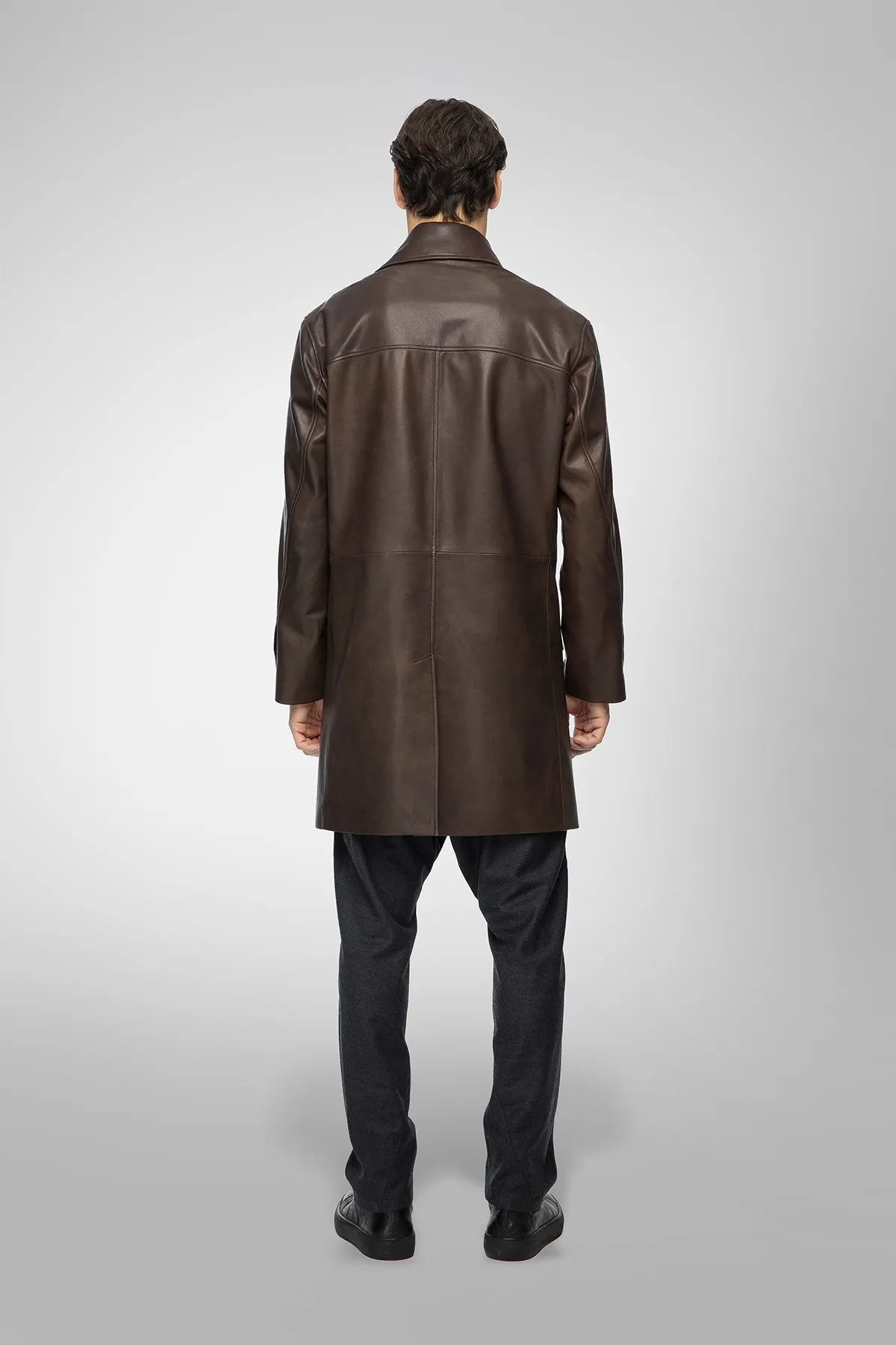 Effe - Brown Leather Coat