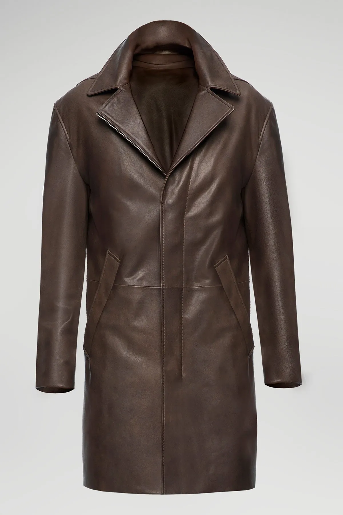 Effe - Brown Leather Coat