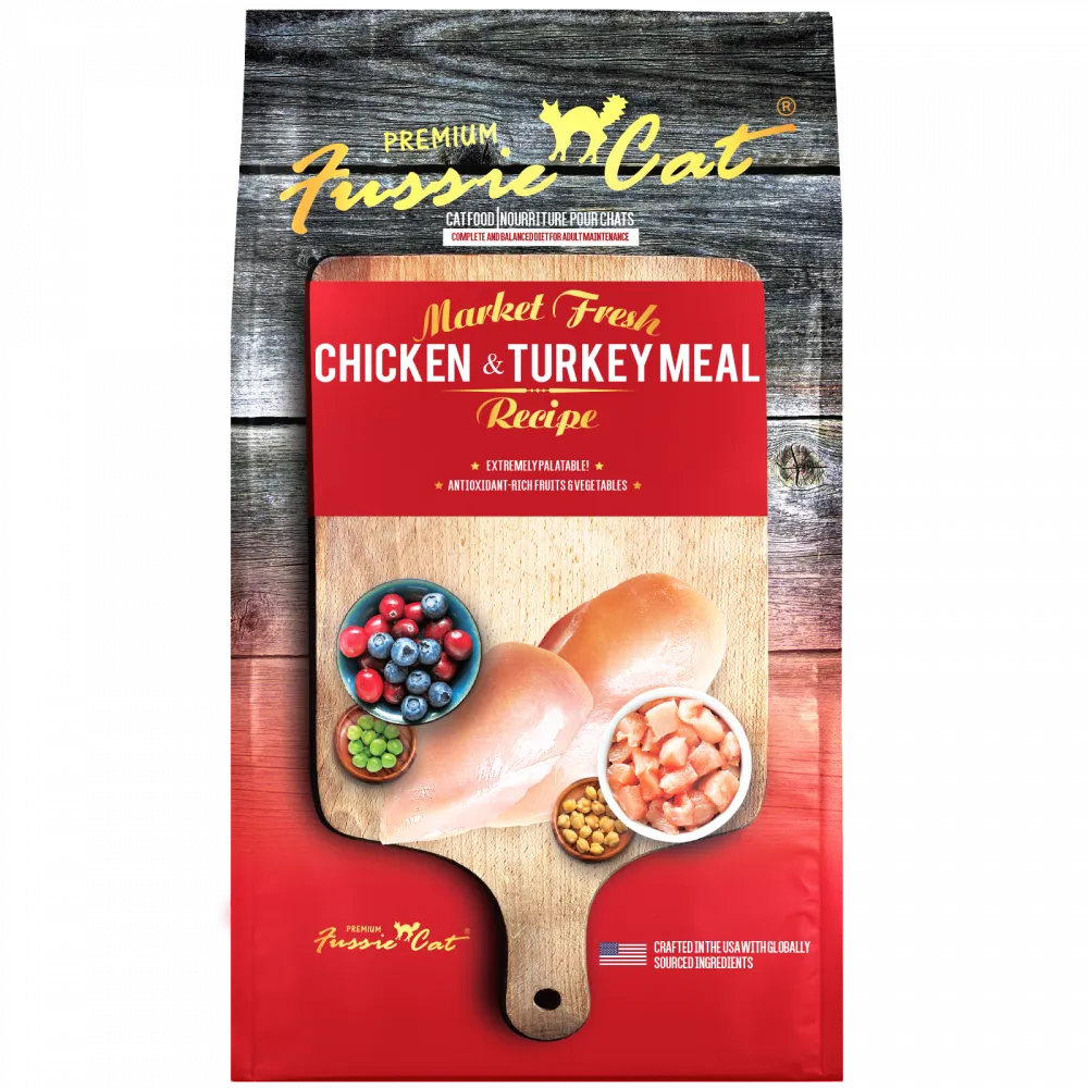 Fussie Cat Market Fresh Grain Free Chicken & Turkey Recipe Dry Cat Food