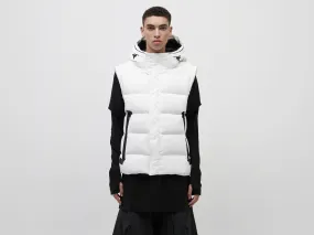 Gloss Down Vest - White