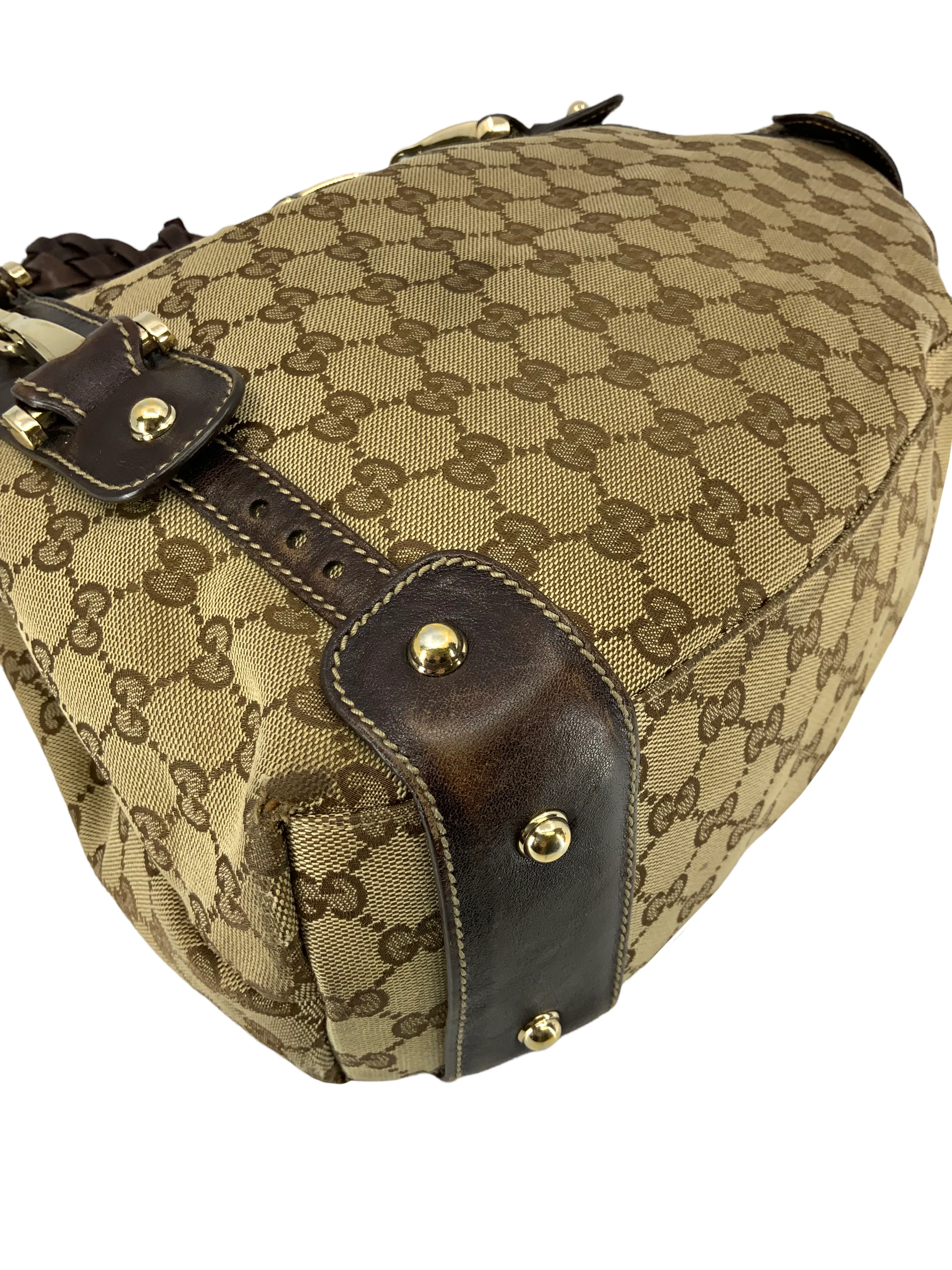 GUCCI Monogram Canvas Pelham Hobo