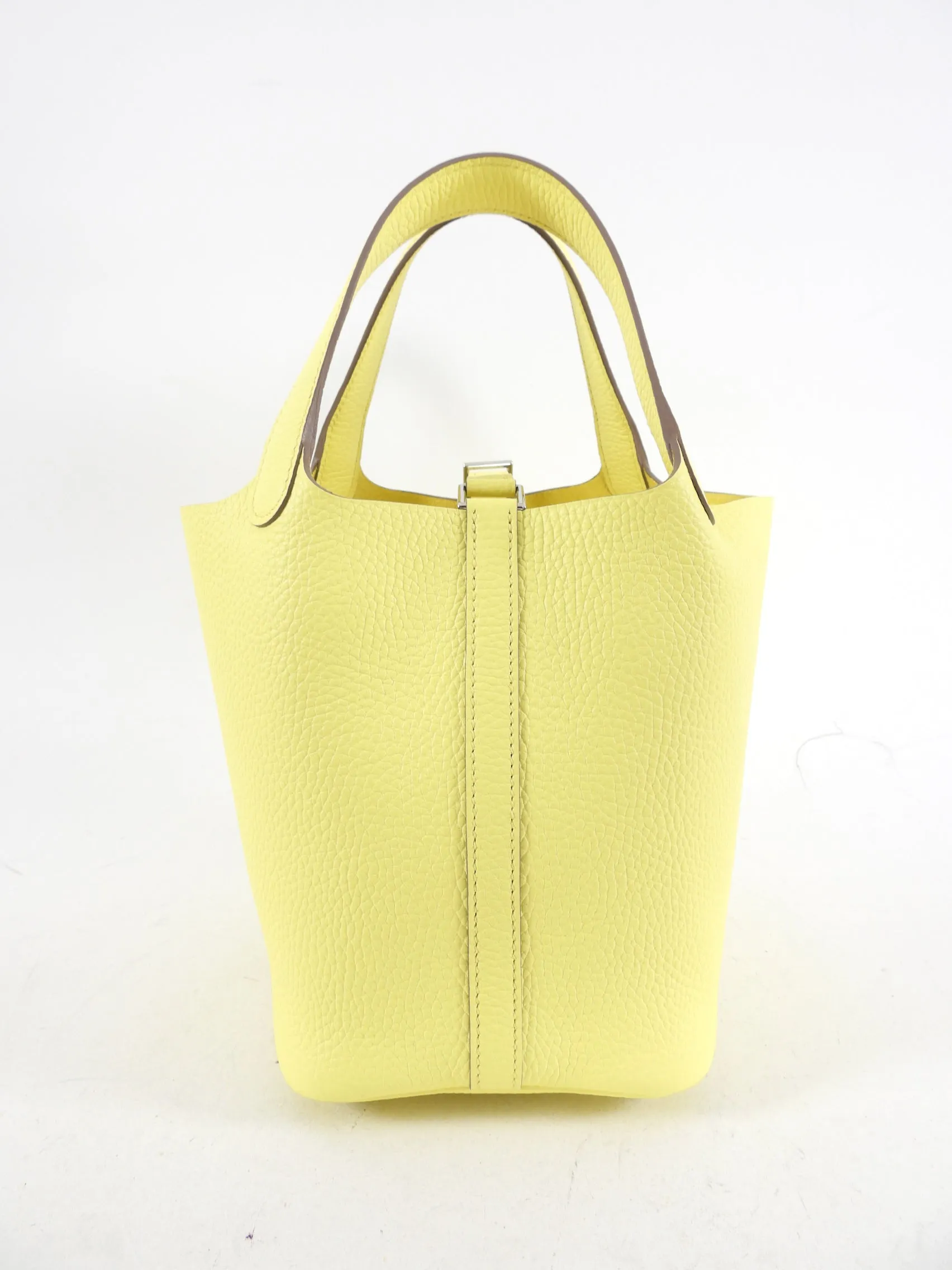 Hermes 2023 Picotin Lock 18 Limoncello Yellow PHW