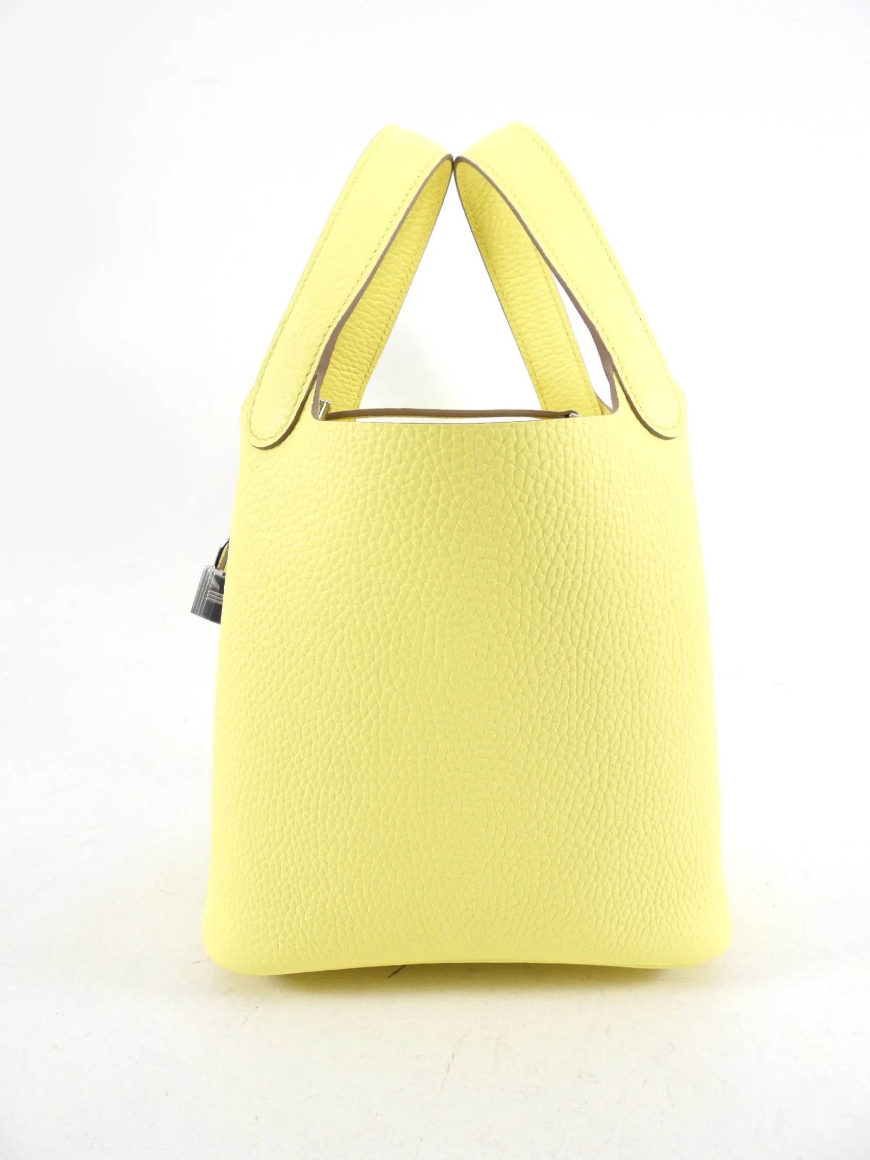 Hermes 2023 Picotin Lock 18 Limoncello Yellow PHW