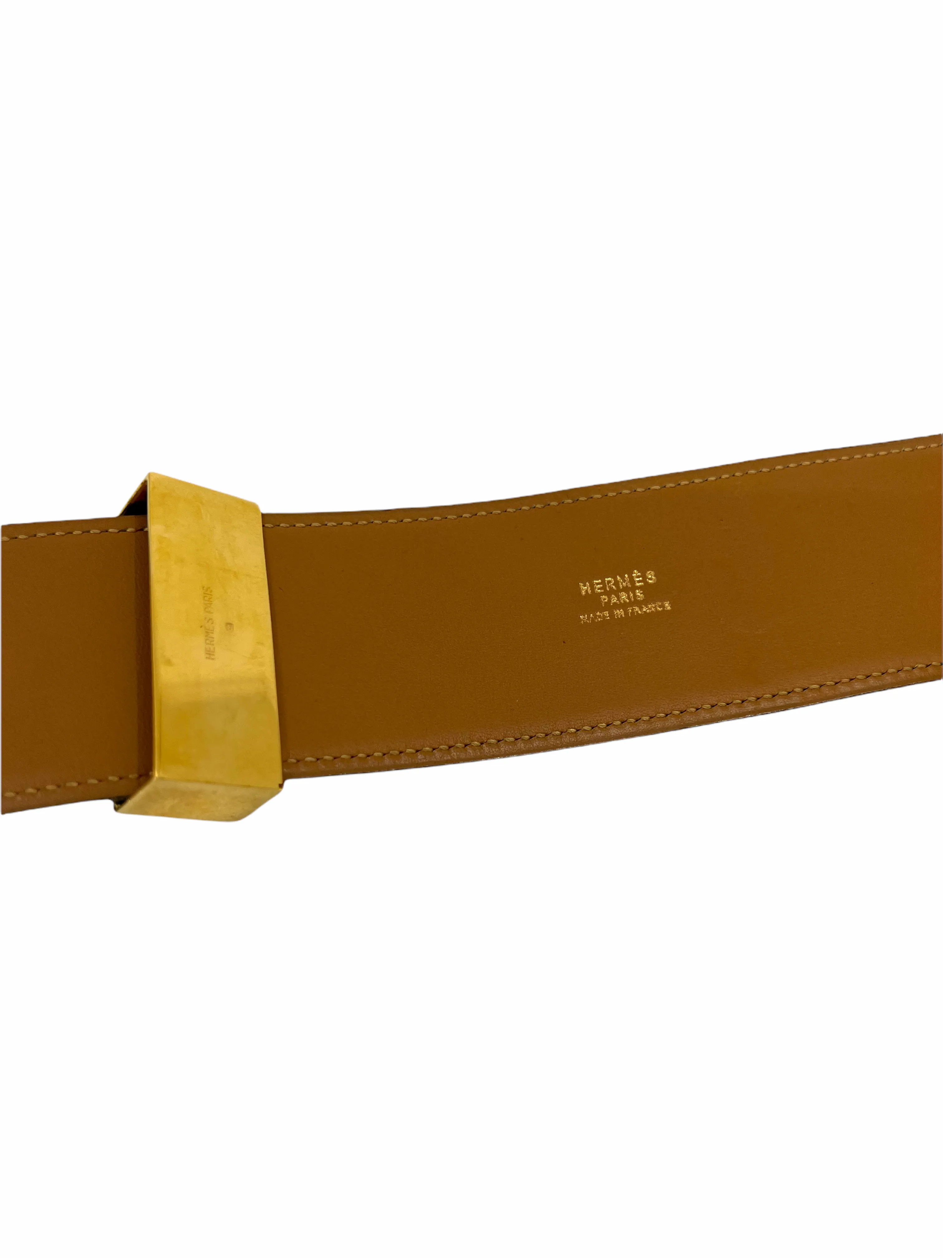 Hermes Epsom Leather Collier de Chien Belt Size 80