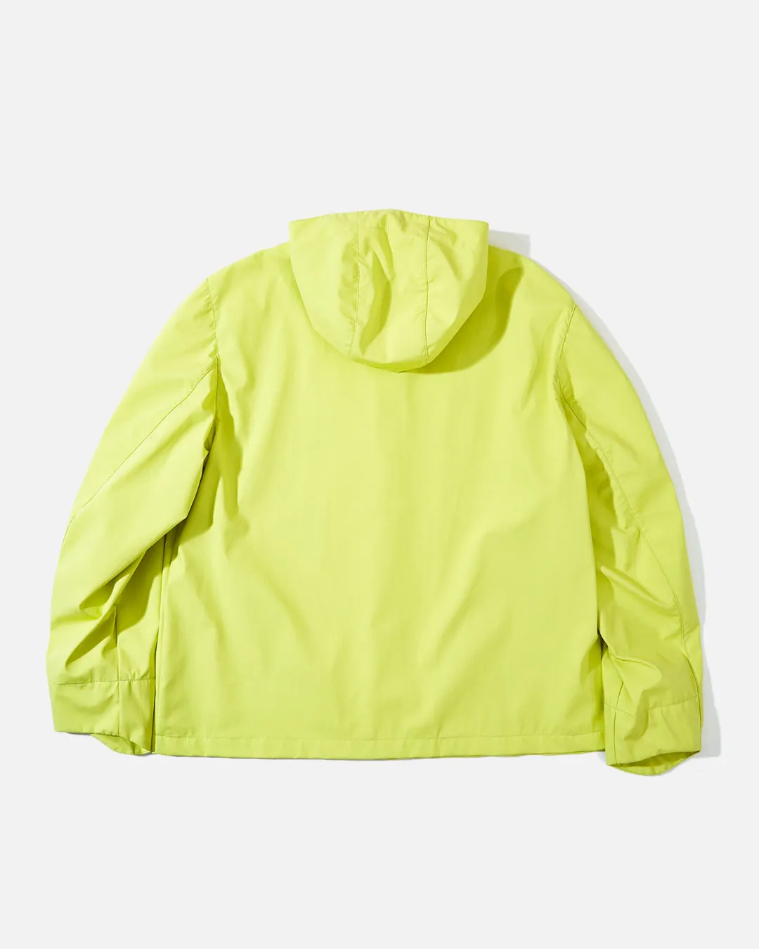 Hooded Curve Closure Jacket - Jonquil Green