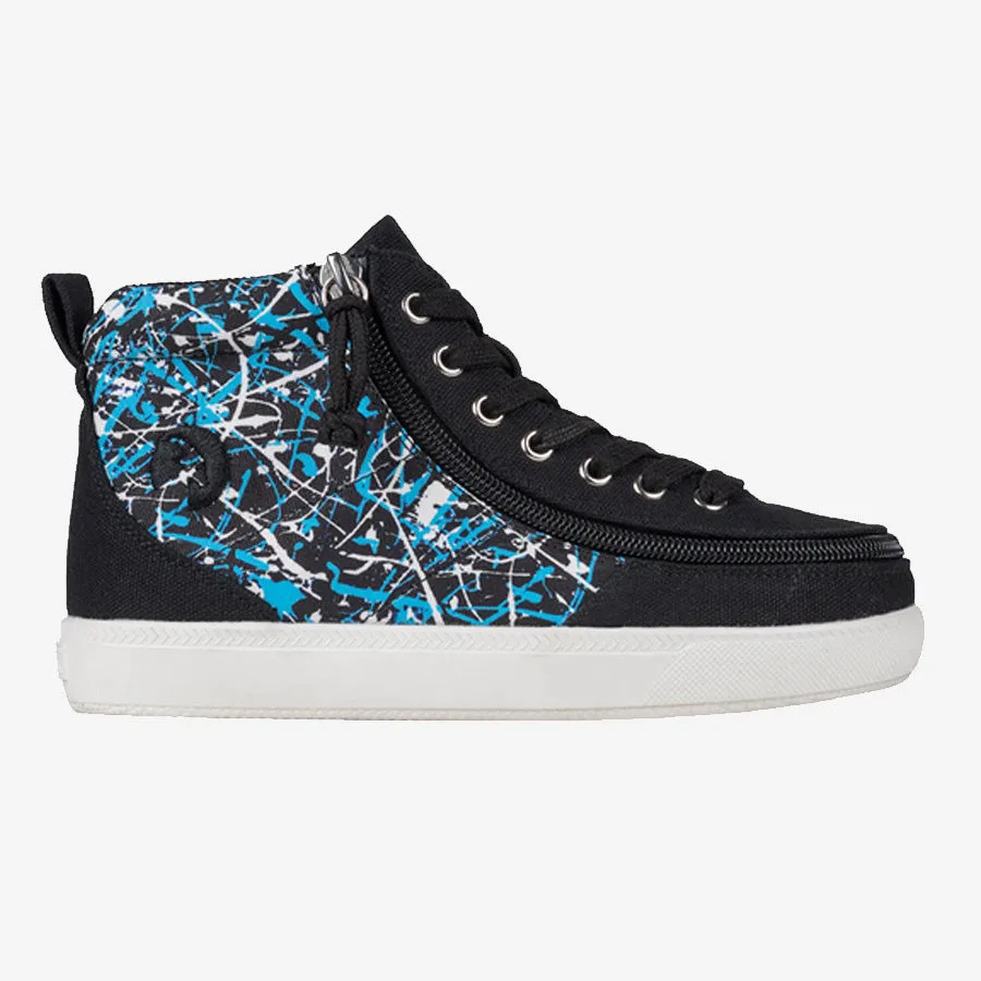 Kids' Black Graffiti BILLY Classic D|R II High Tops X-Wide