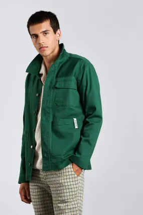 LANDON - Organic Cotton Jacket Forest Green