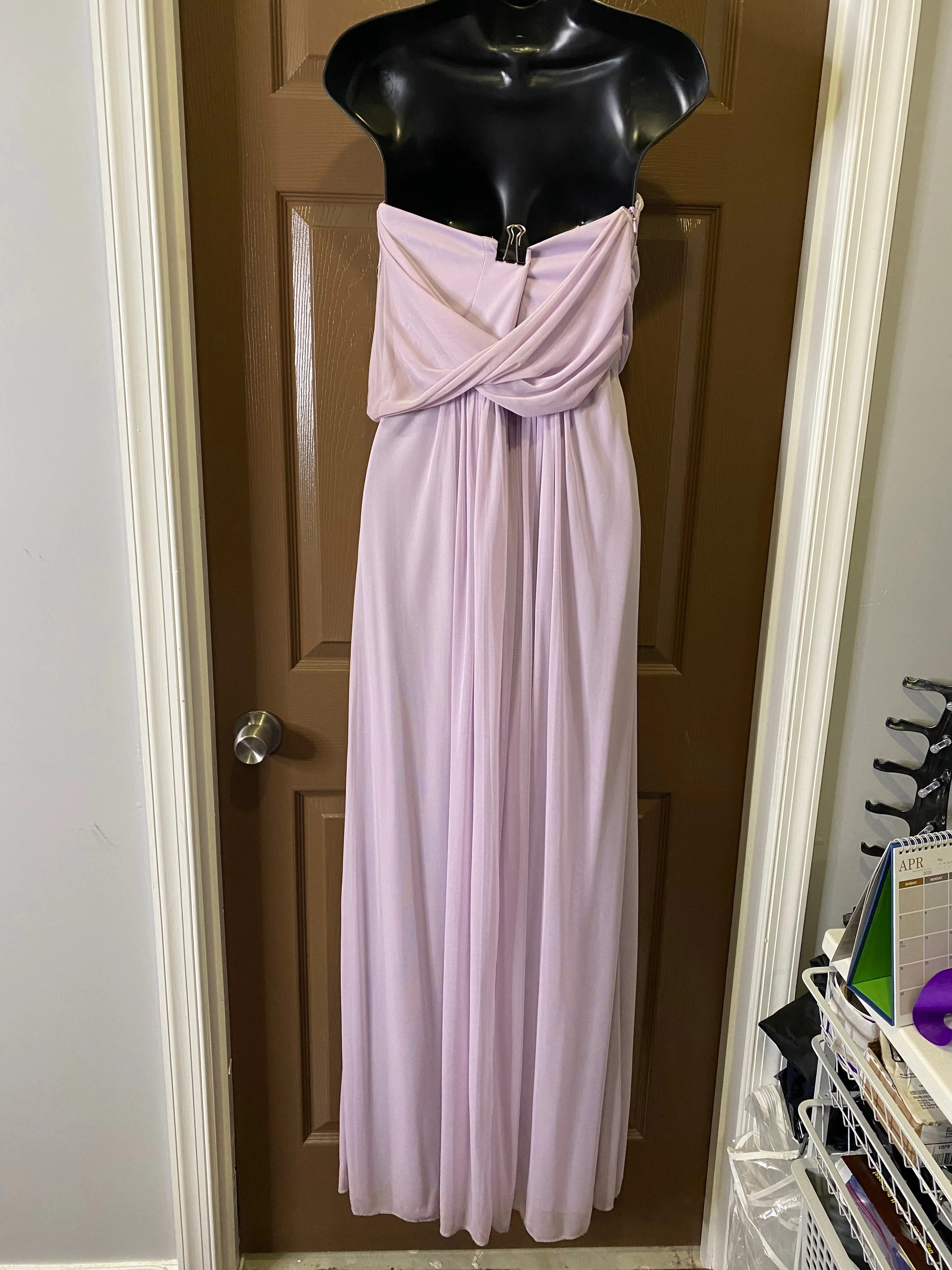 Lavendar Evening Gown w/Side Zipper