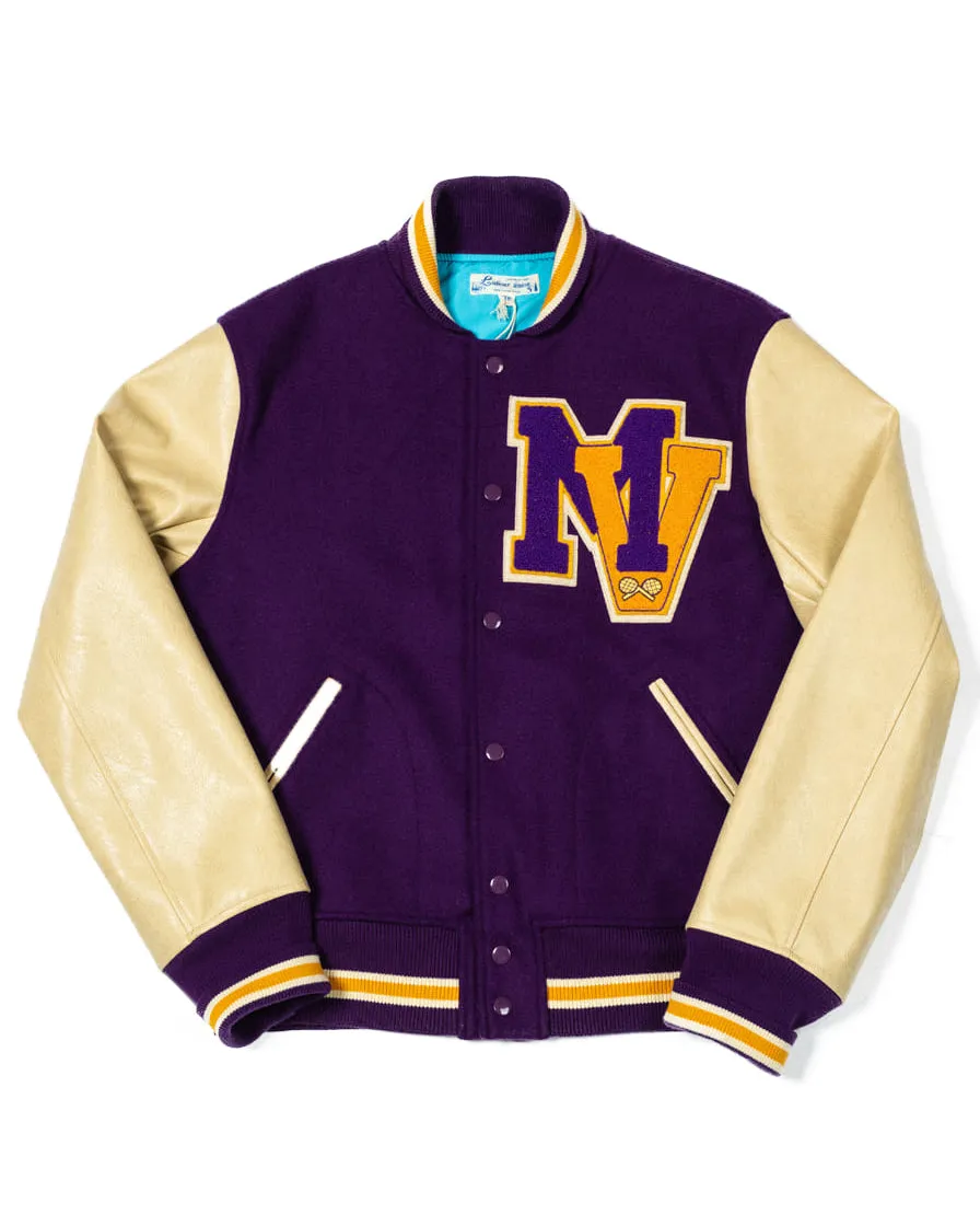 Leather Sleeve Letterman Jacket