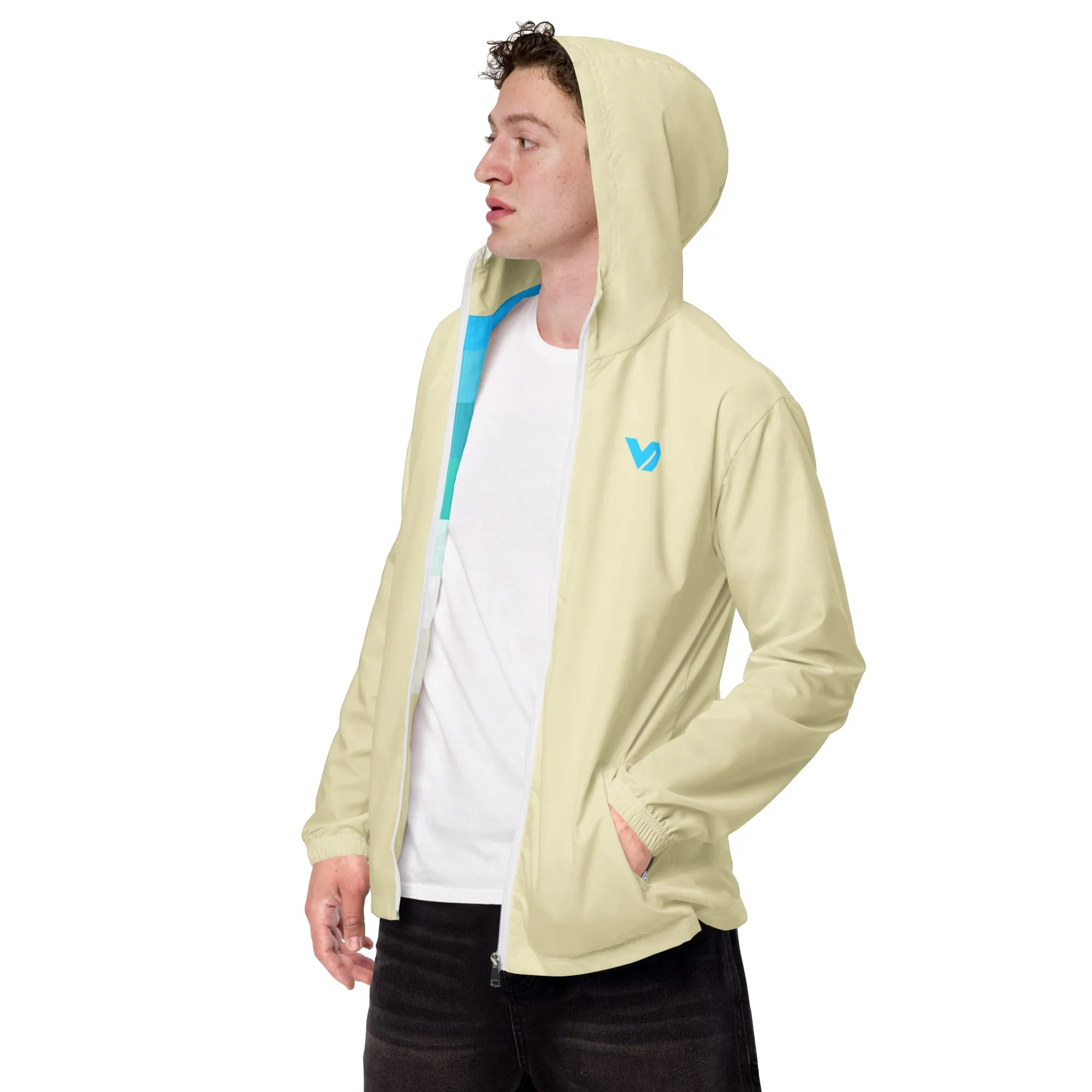 Lefkada Empty Beach Men’s windbreaker