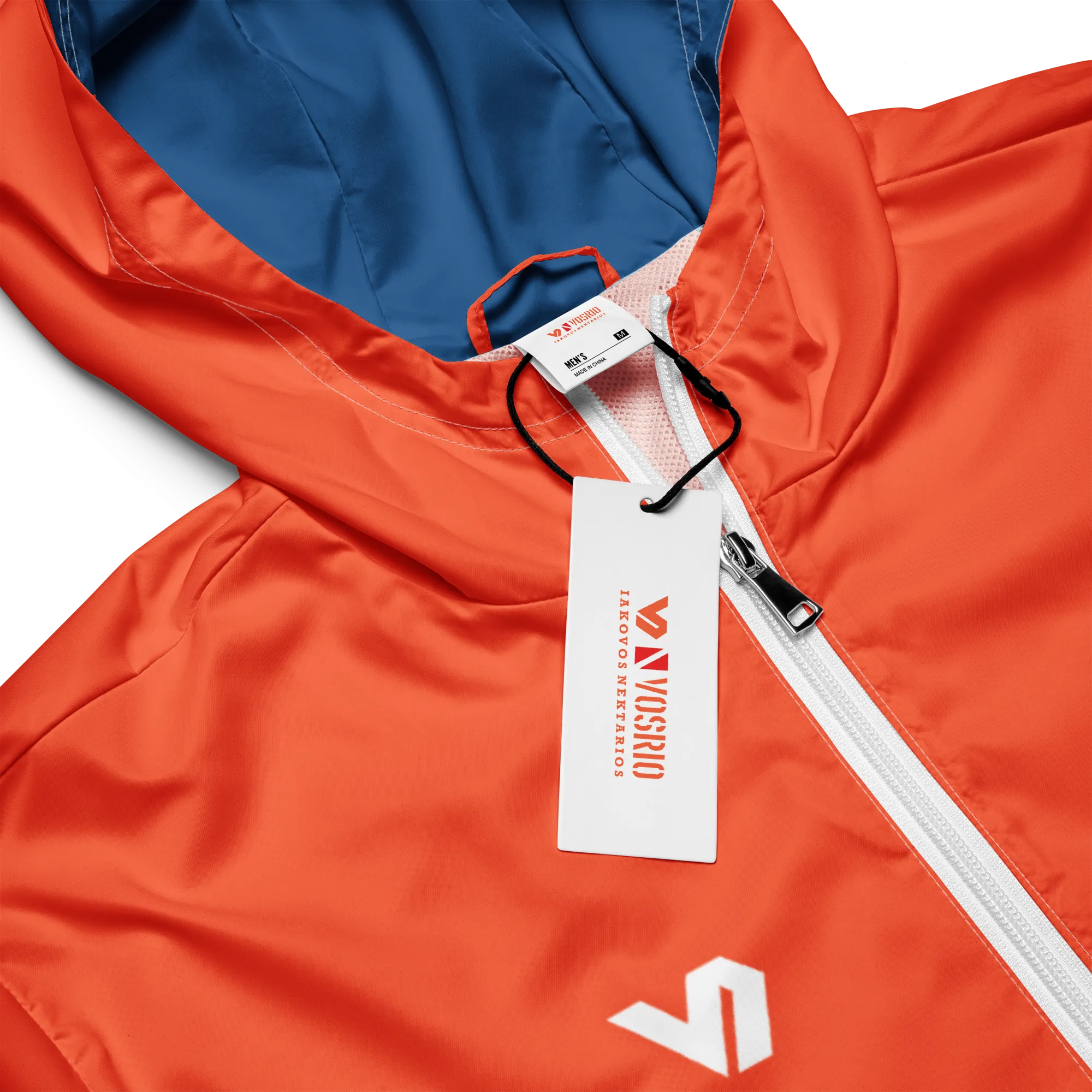 Leros Diving Academy Orange Men’s windbreaker