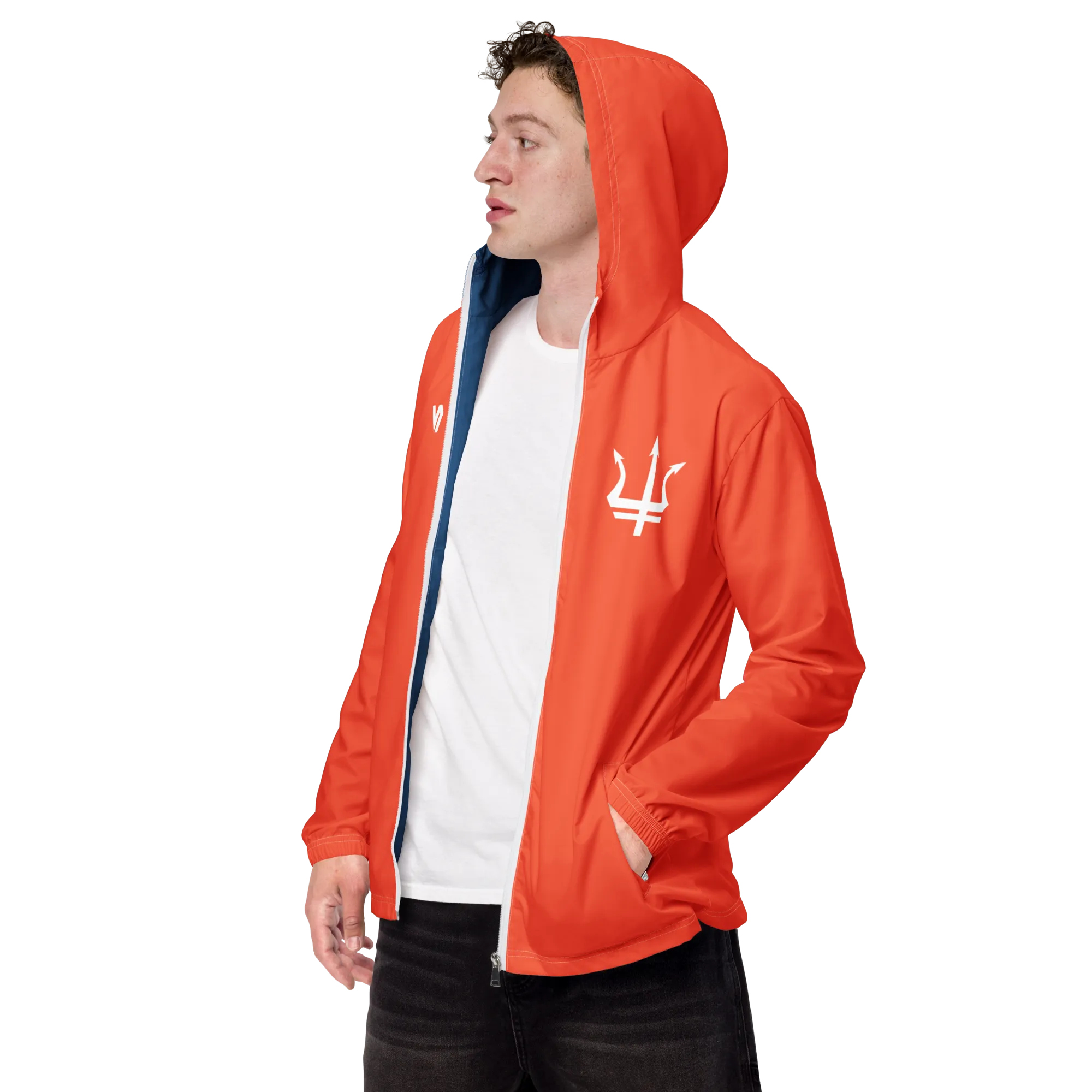 Leros Diving Academy Orange Men’s windbreaker