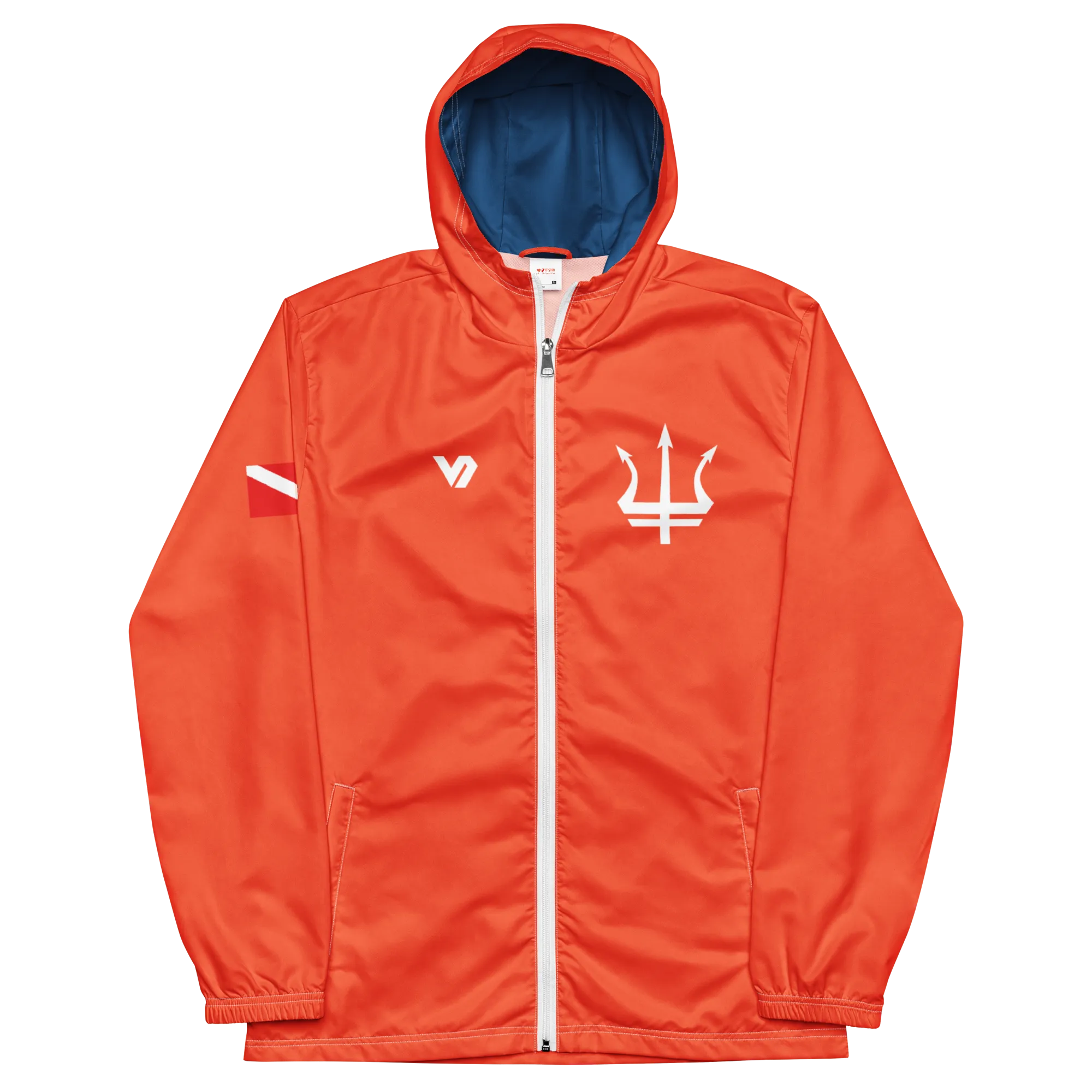 Leros Diving Academy Orange Men’s windbreaker