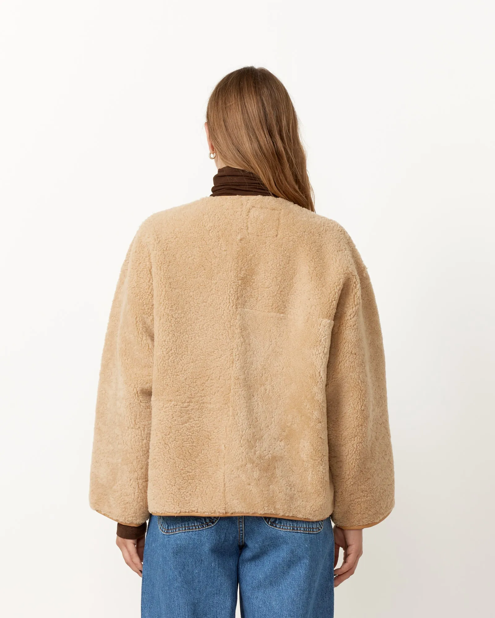 Long Sleeve Shearling Jacket