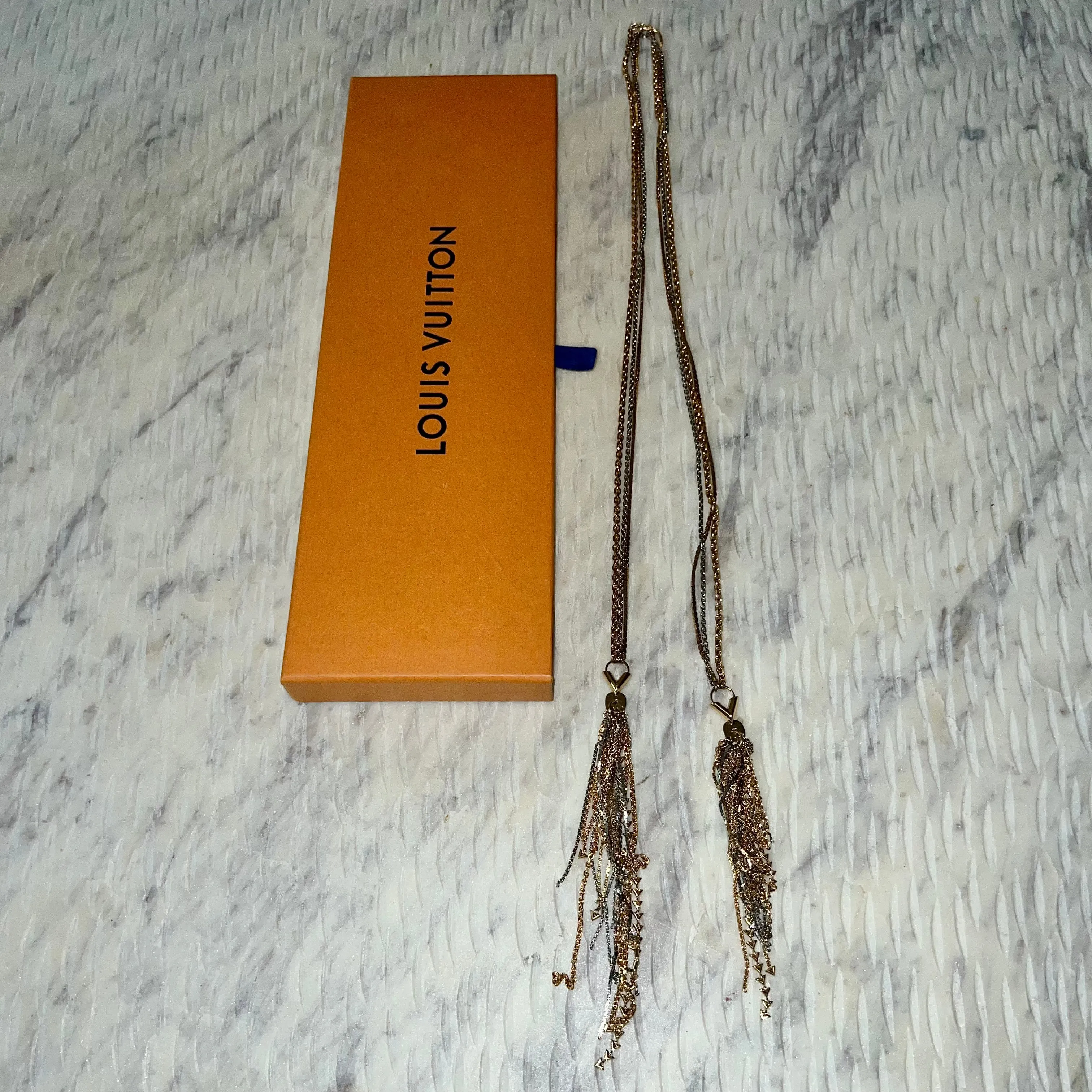 Louis Vuitton Long Fringe Necklace