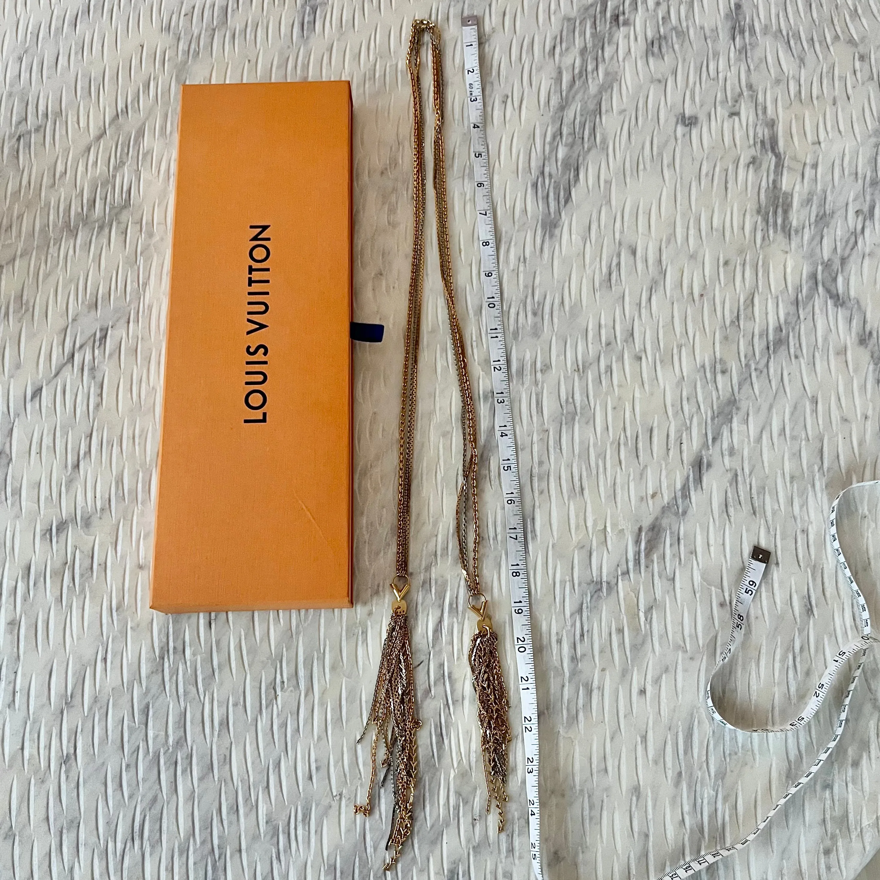 Louis Vuitton Long Fringe Necklace