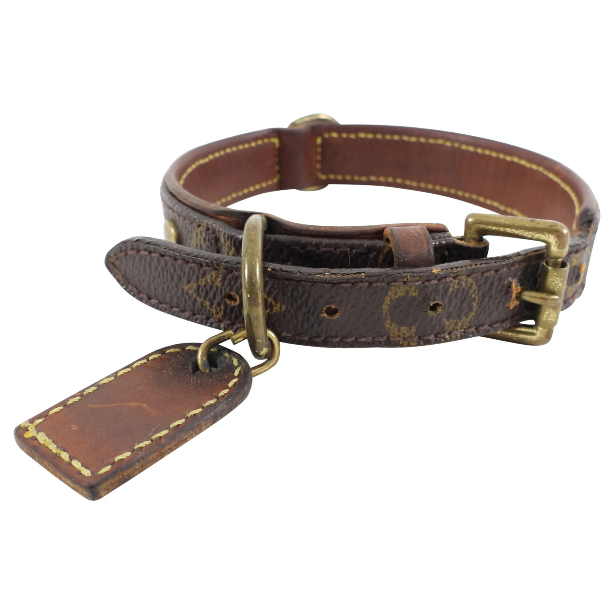 Louis Vuitton Vintage Monogram Canvas Dog Collar - XS / S